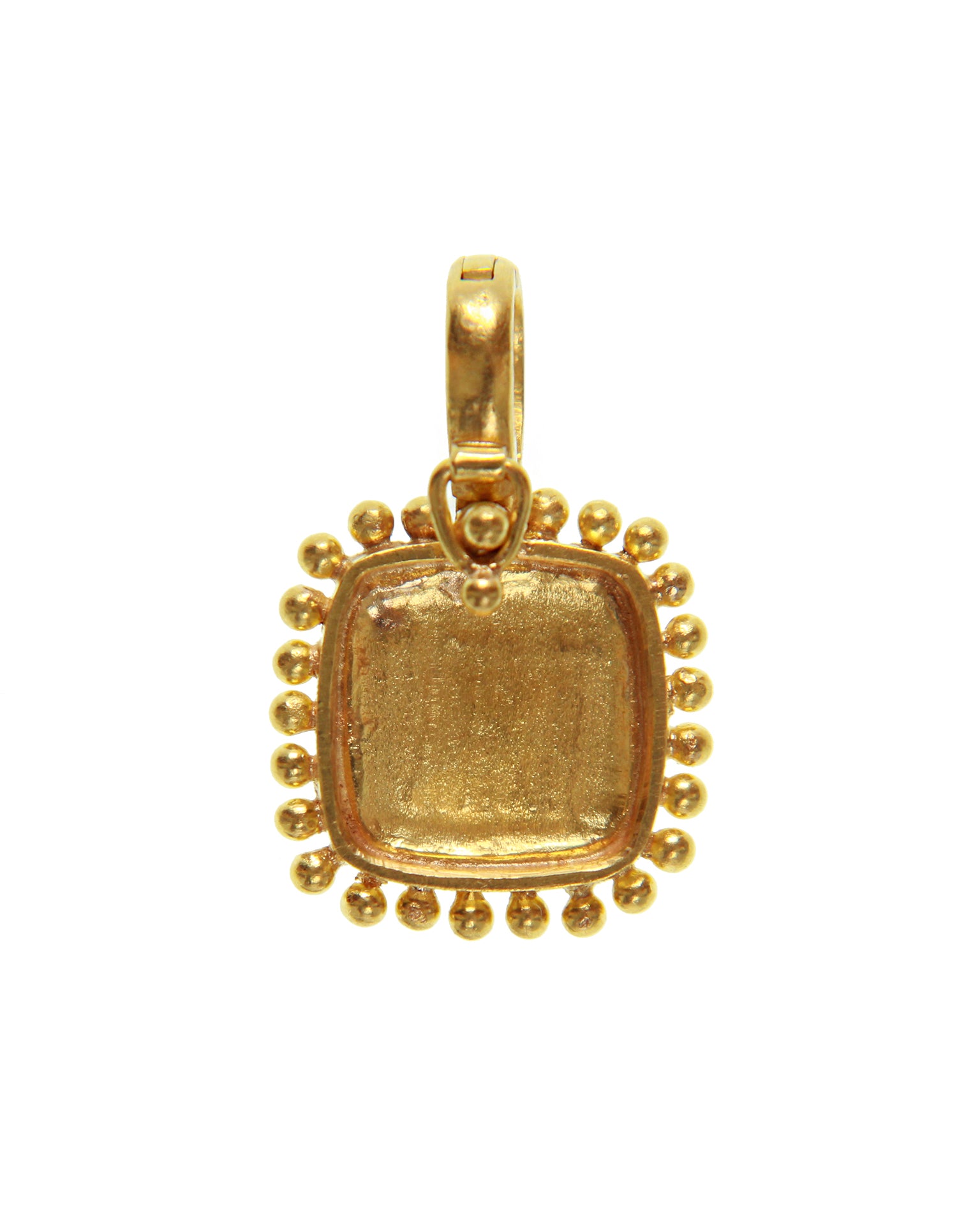 Cushion Gold Bee Pendant with Granulation