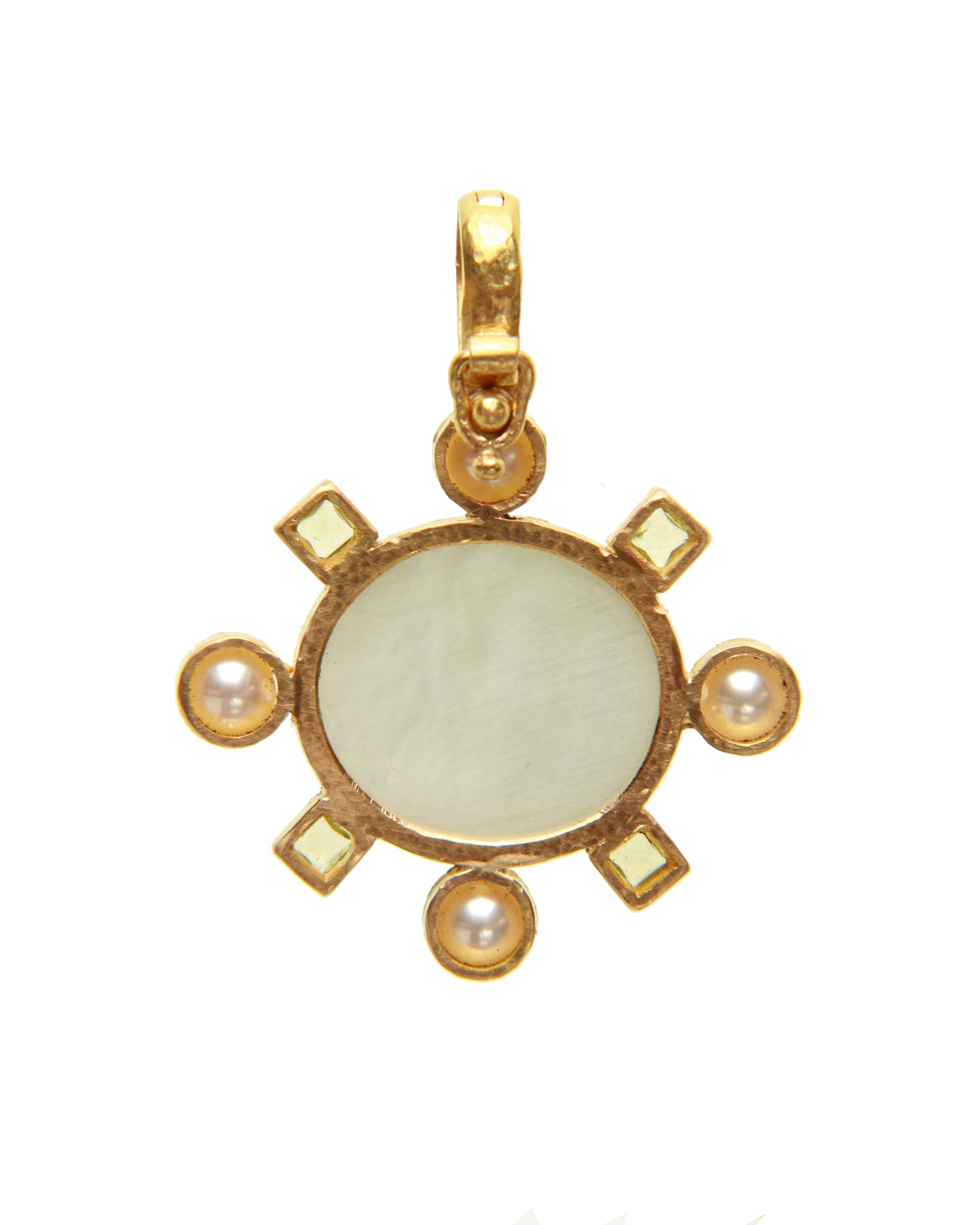 Nile 'Goddess on Boat' with Pearl Pendant