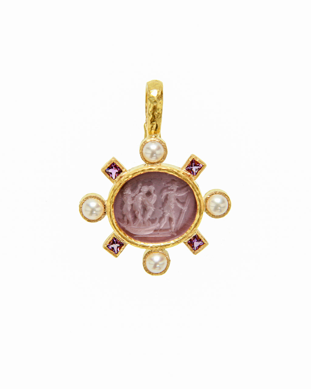 Mulberry 'Goddess on Boat' with Pearl Pendant