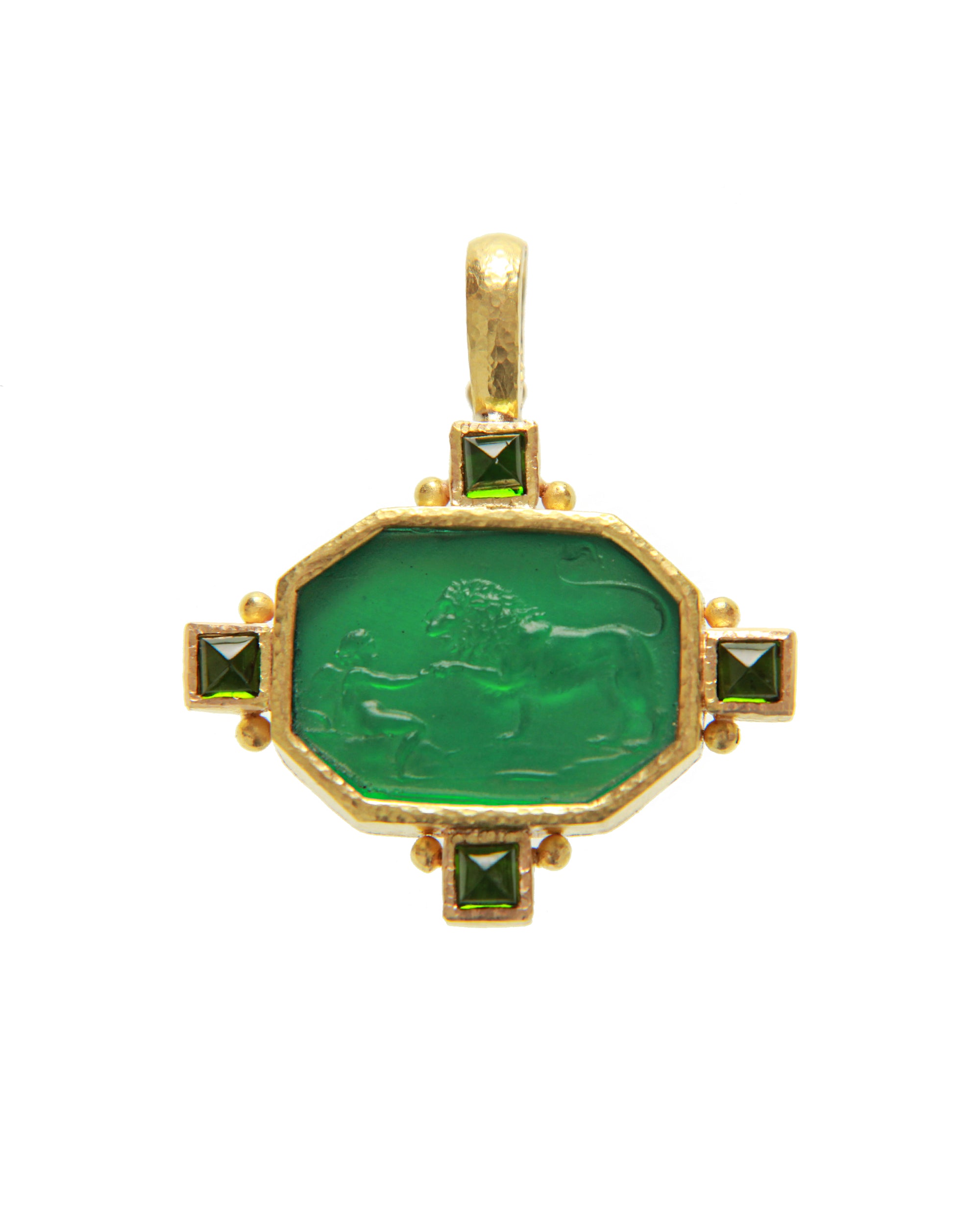 Green 'Androcles' Pendant