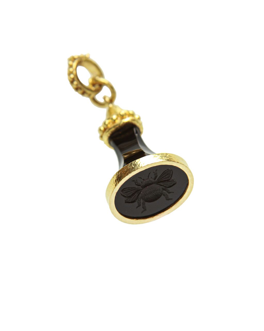 Onyx 'Bee' Fob Pendant