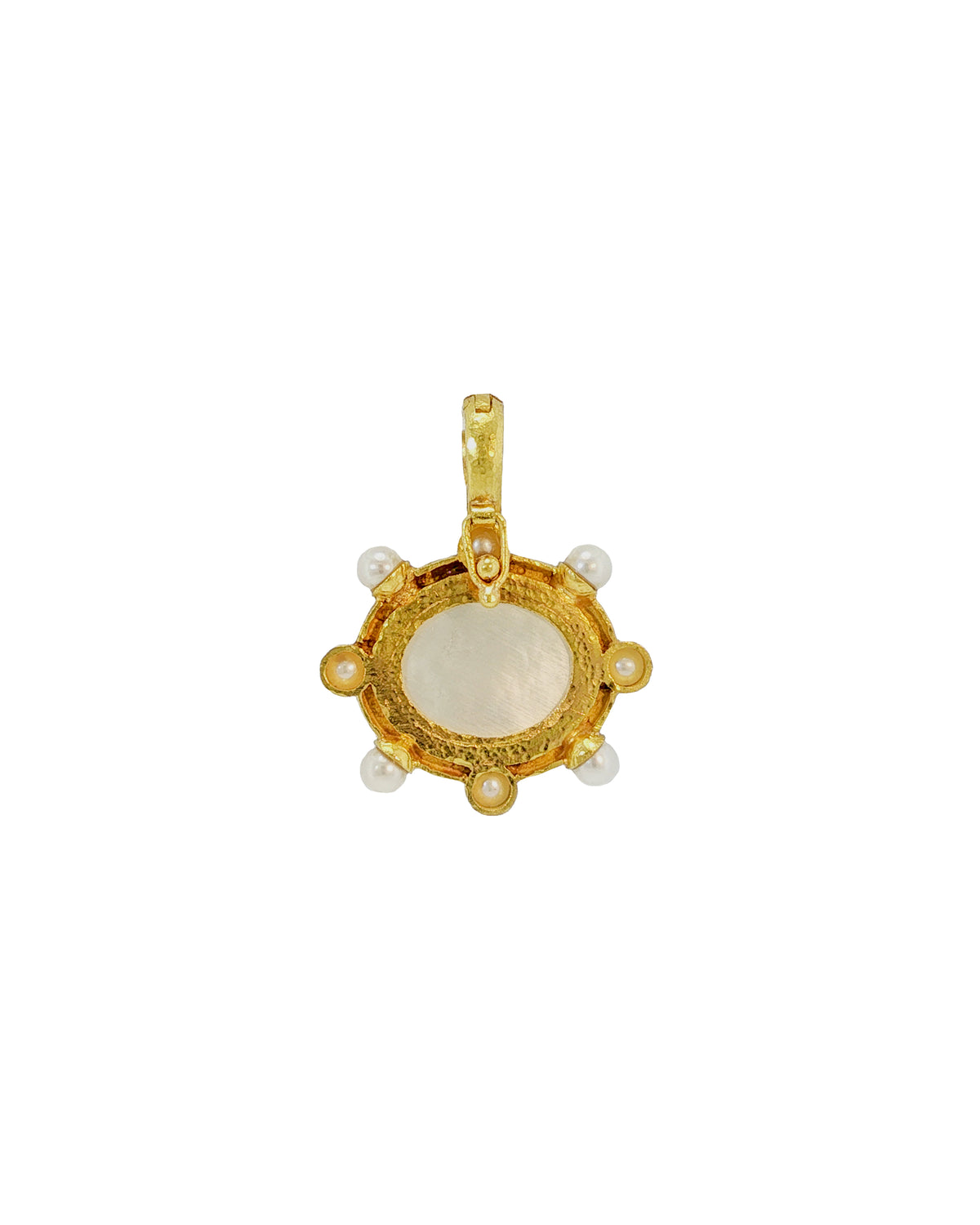 Crystal Venetian Glass 'Laurel Wreath' Pendant