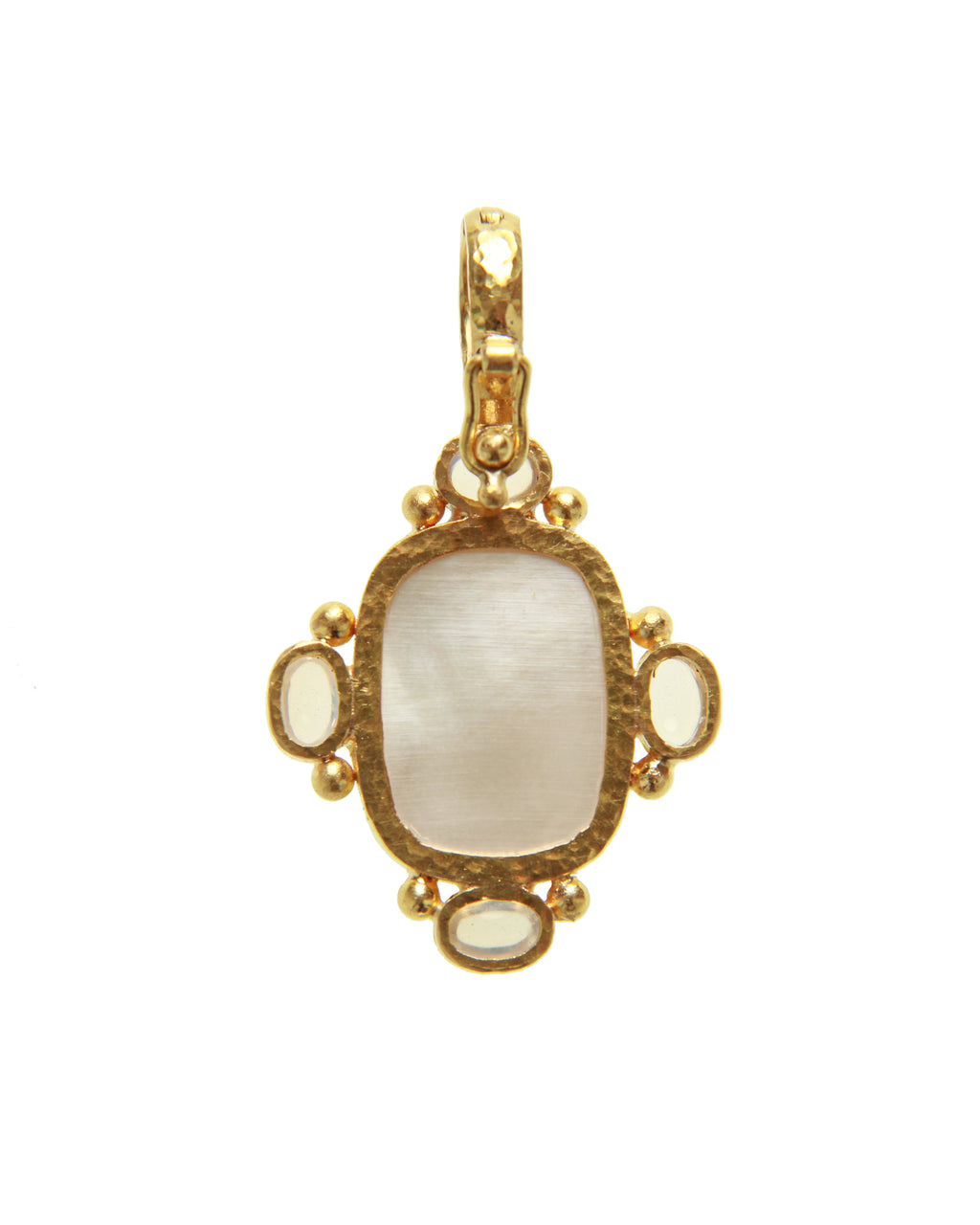 Rock Crystal 'Seated Whippet' Pendant