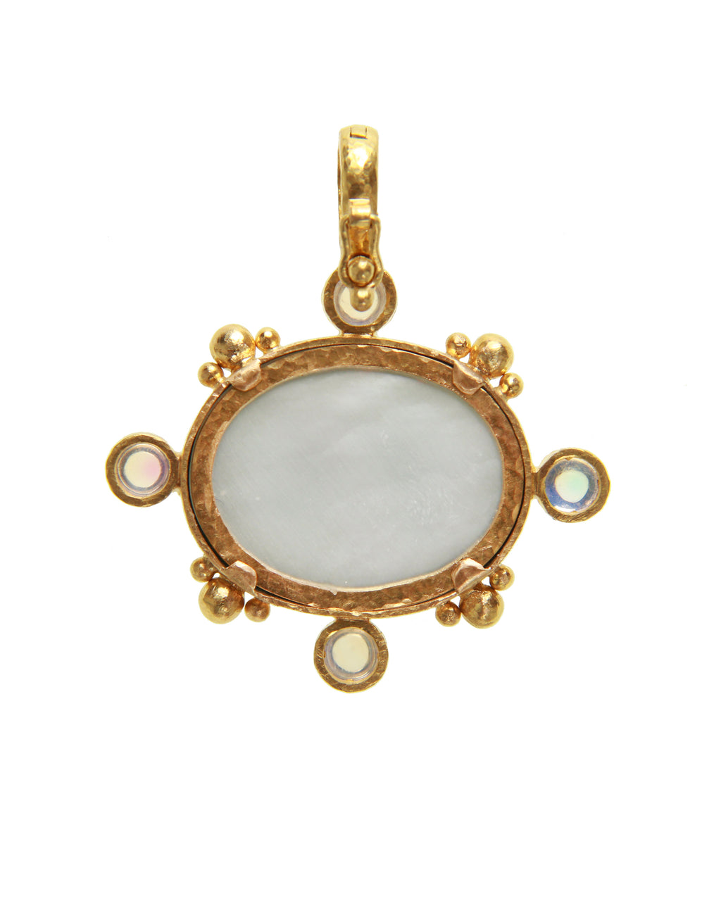 Light Aqua 'Horse with Sleeping Maiden' Pendant