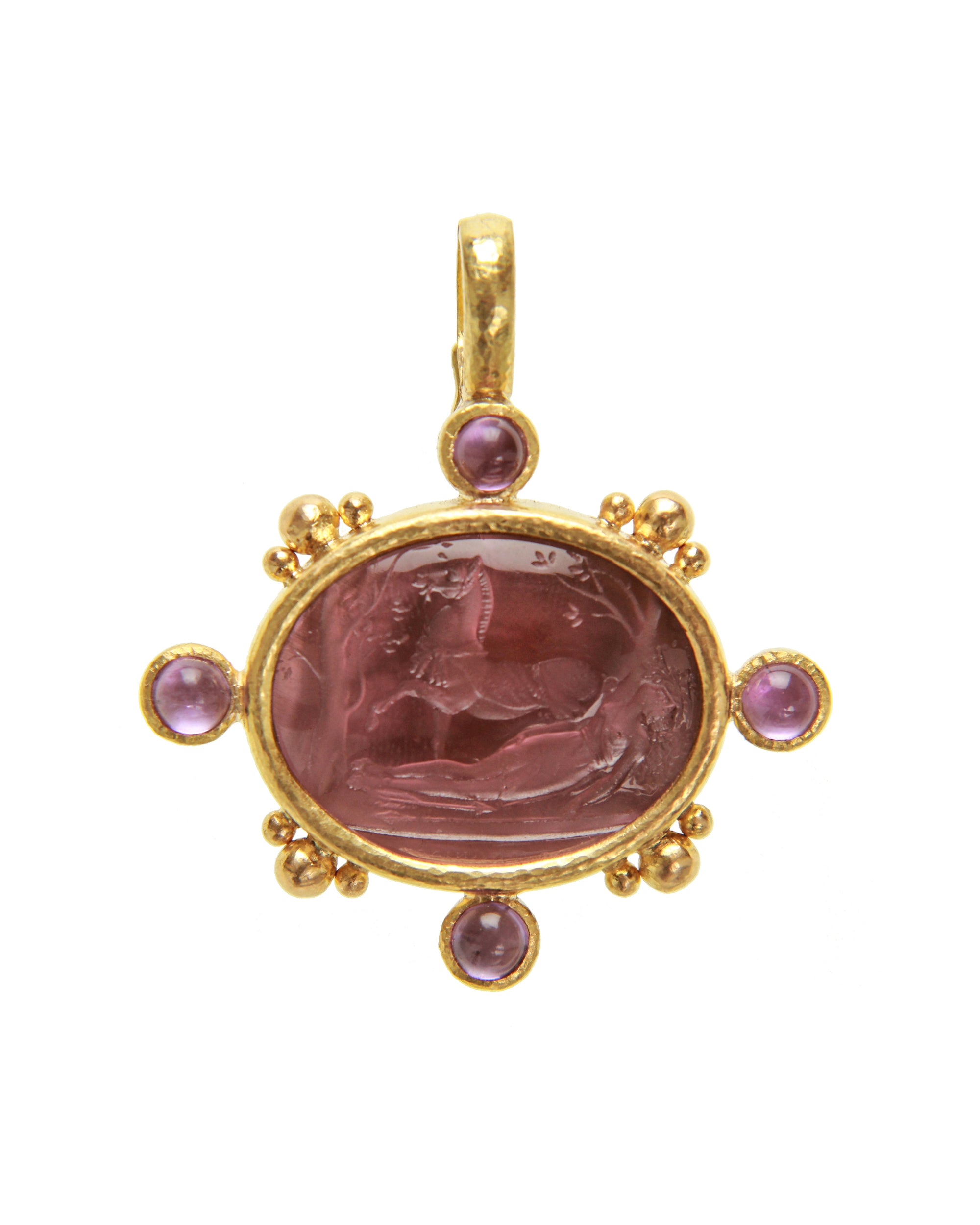 Mulberry 'Horse with Sleeping Maiden' Pendant