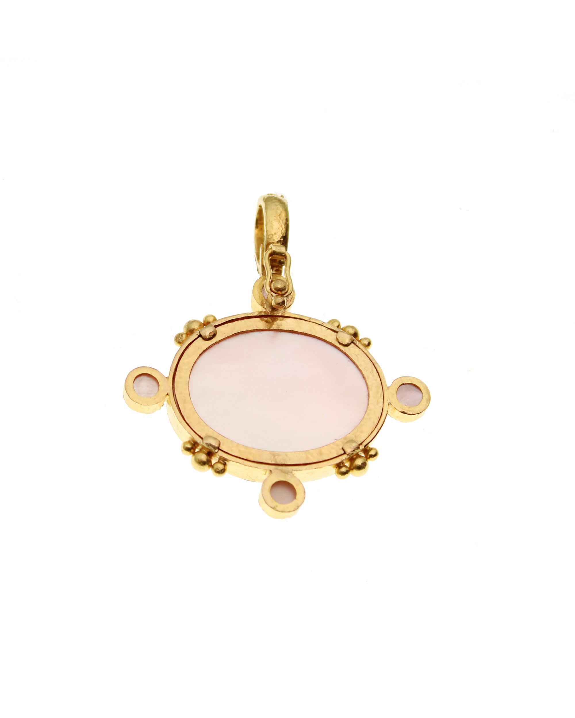 Pink 'Horse with Sleeping Maiden' Pendant