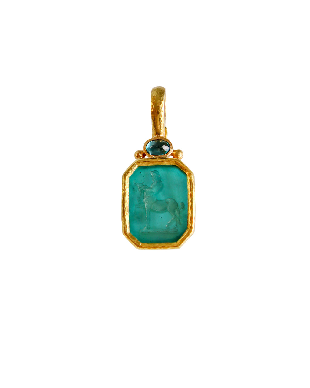 Teal 'Small Centaur' Pendant