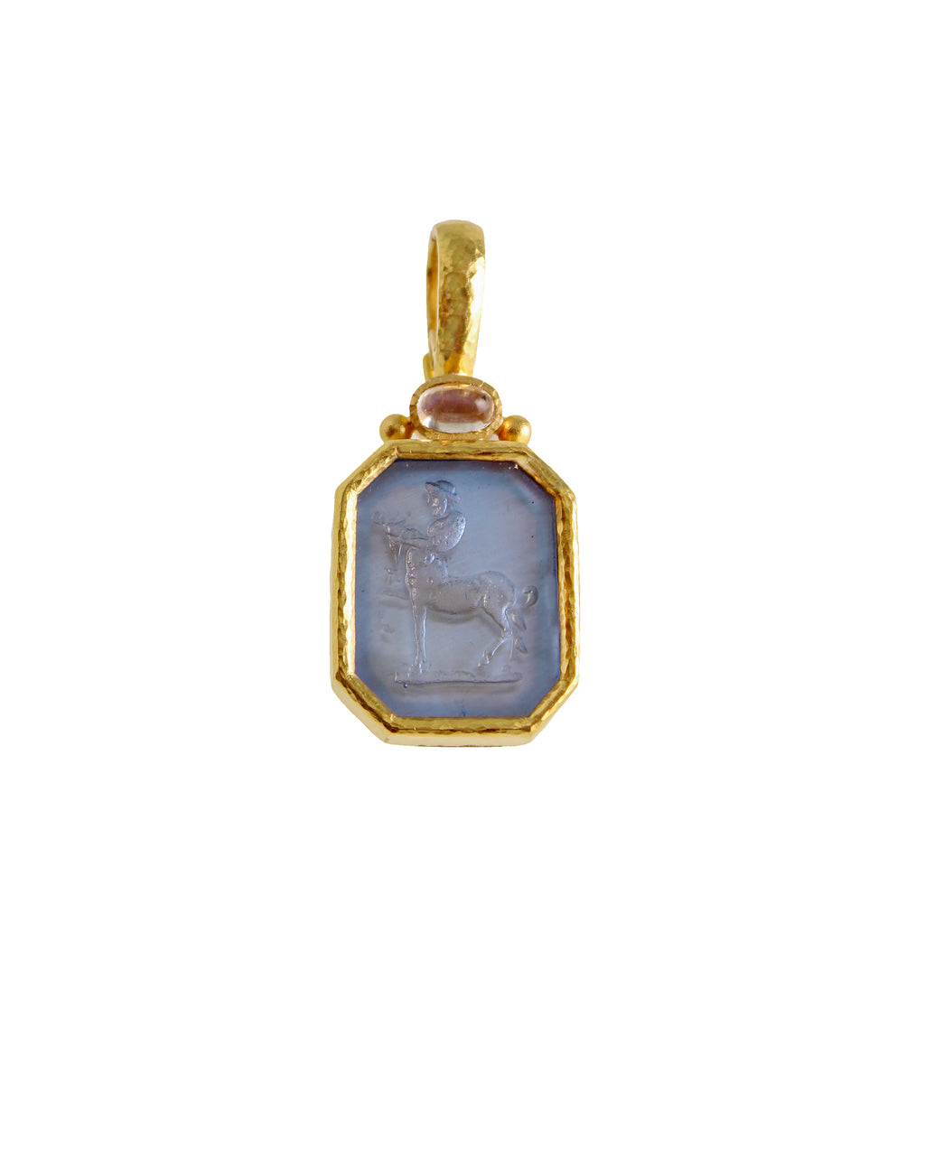 Cerulean Venetian Glass 'Small Centaur' Pendant