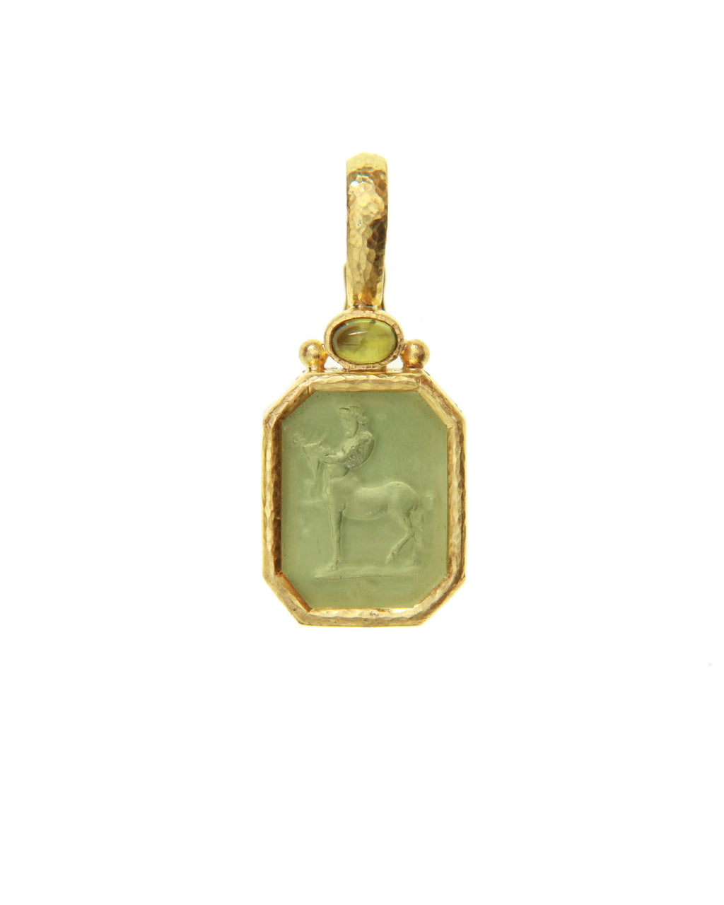 Lime Venetian Glass 'Small Centaur' Pendant