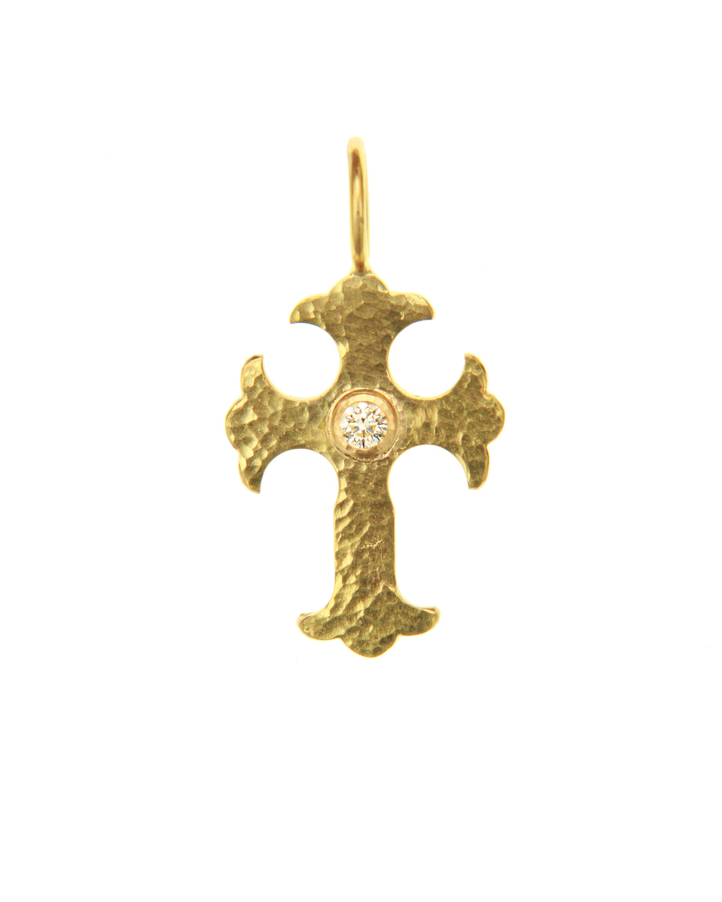 Gothic Diamond Cross Pendant