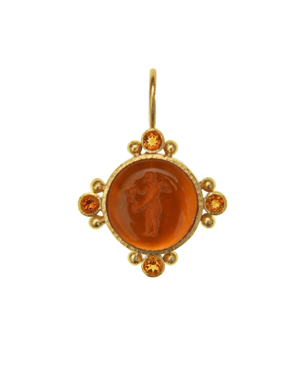 Venetian Glass 'Putto with Butterfly' Pendant