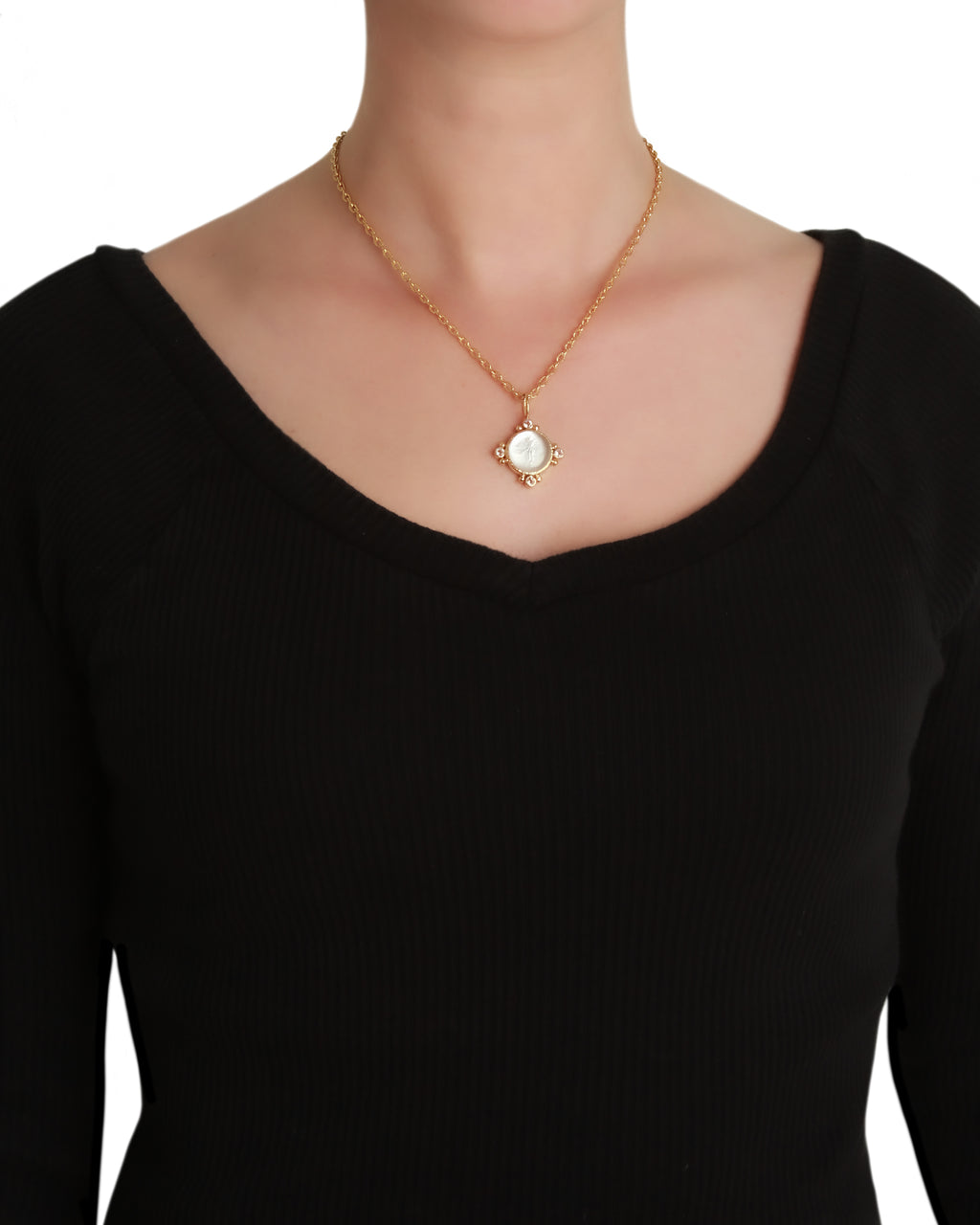 Venetian Glass 'Putto with Butterfly' Pendant