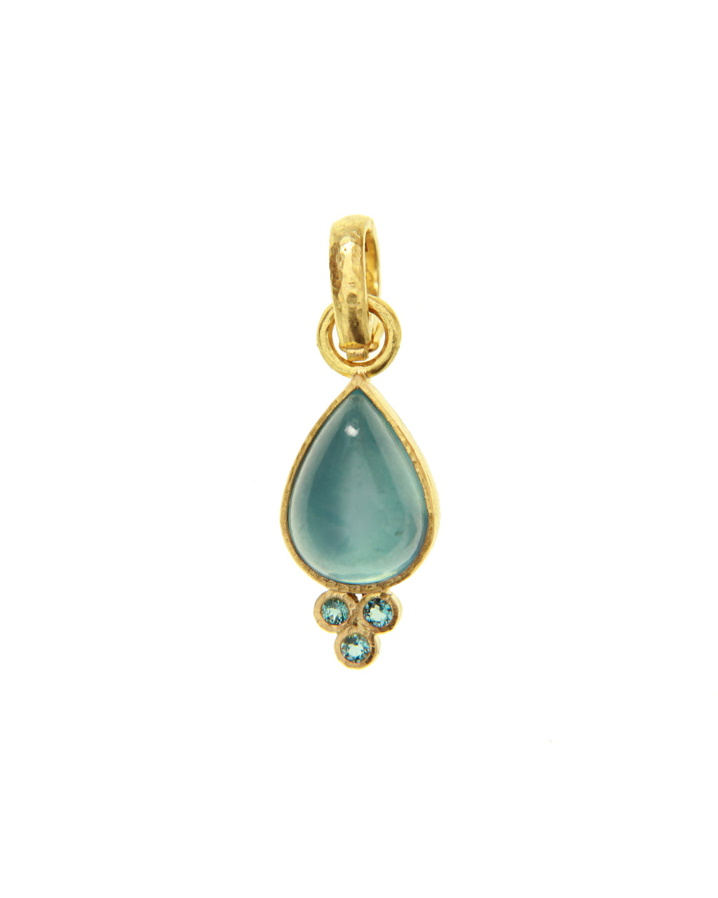 Aquamarine Teardrop Pendant