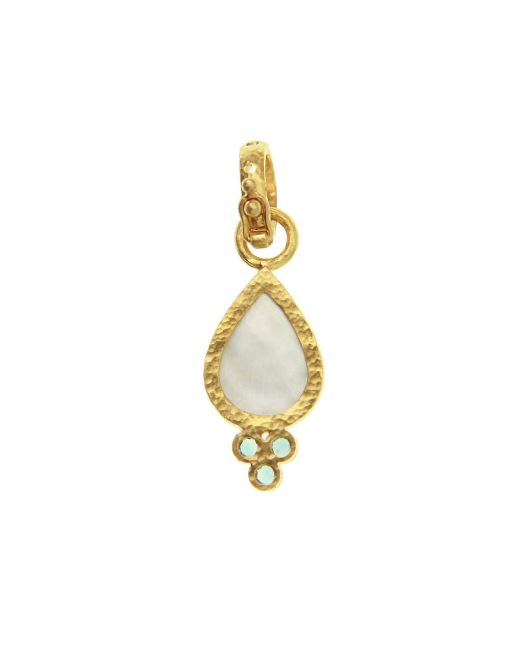 Aquamarine Teardrop Pendant