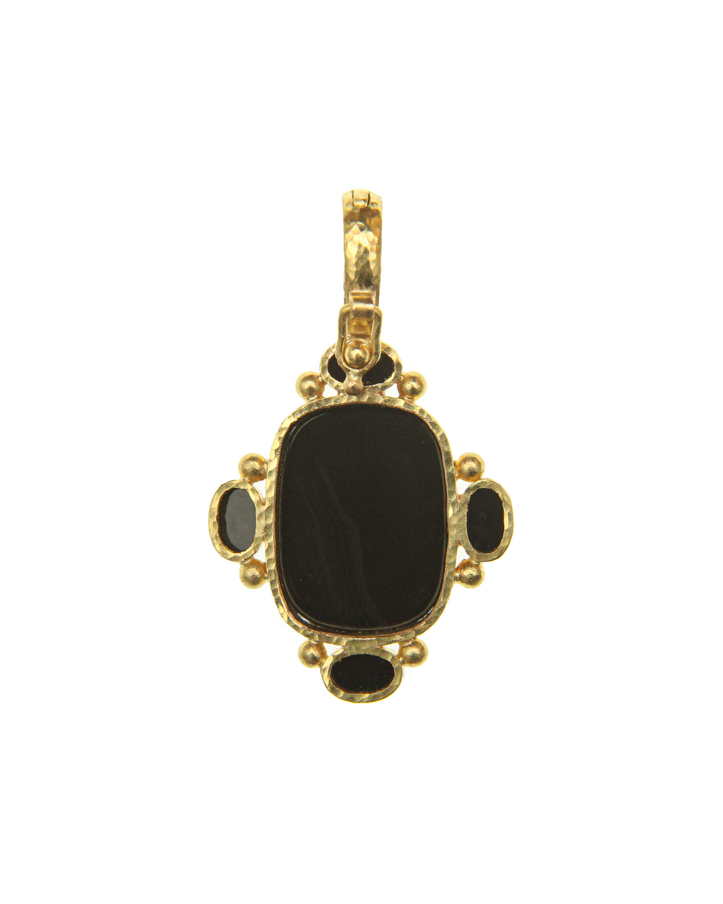 Onyx 'Seated Whippet' Pendant