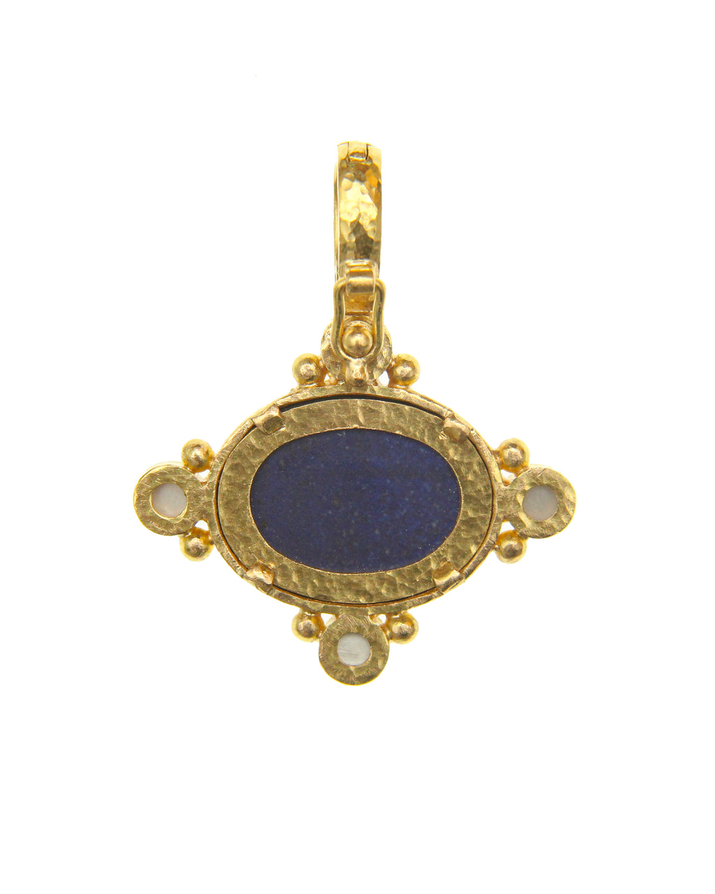 Lapis 'Rearing Horse' and Iolite Pendant