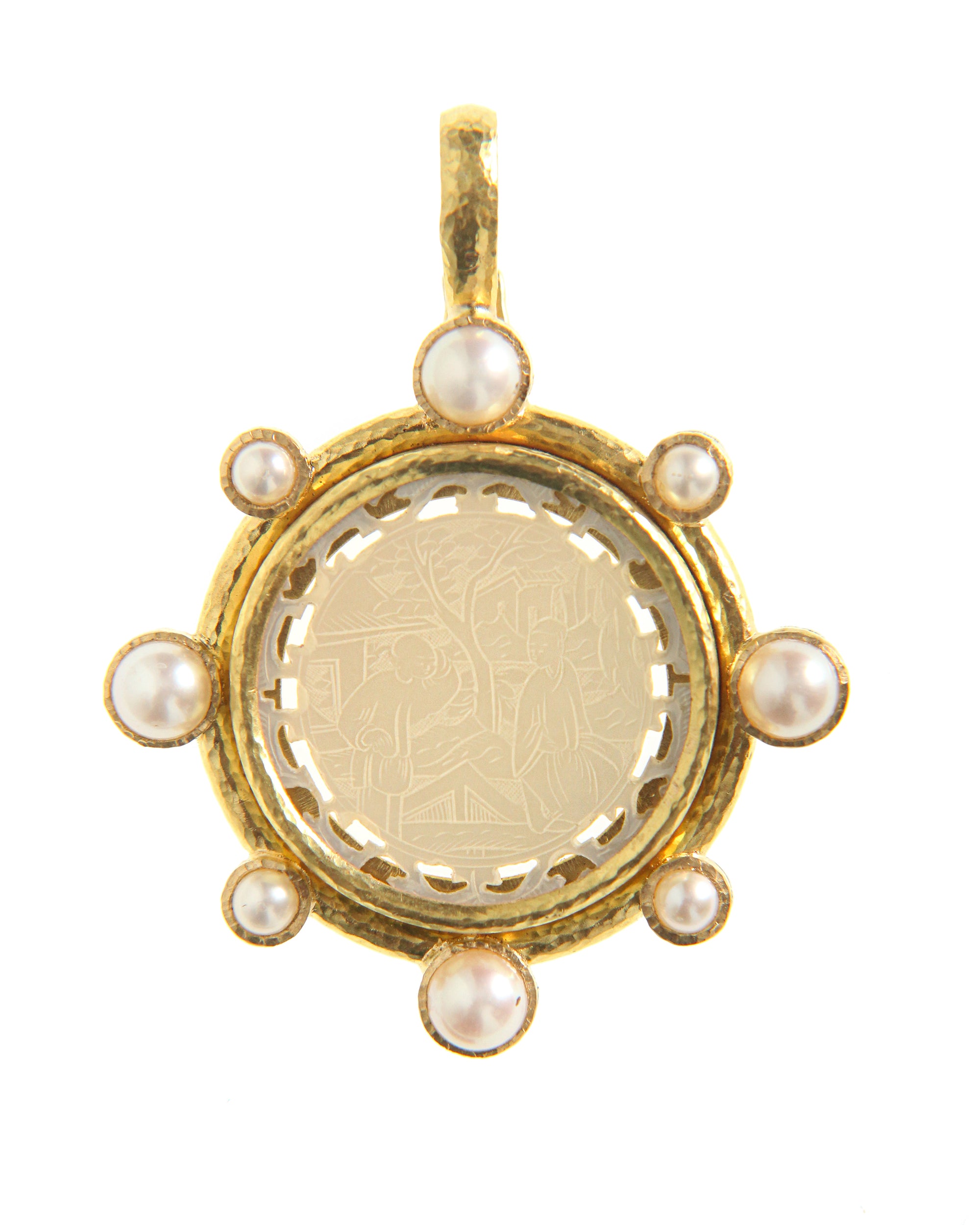 Gambling Counter and Pearl Pendant