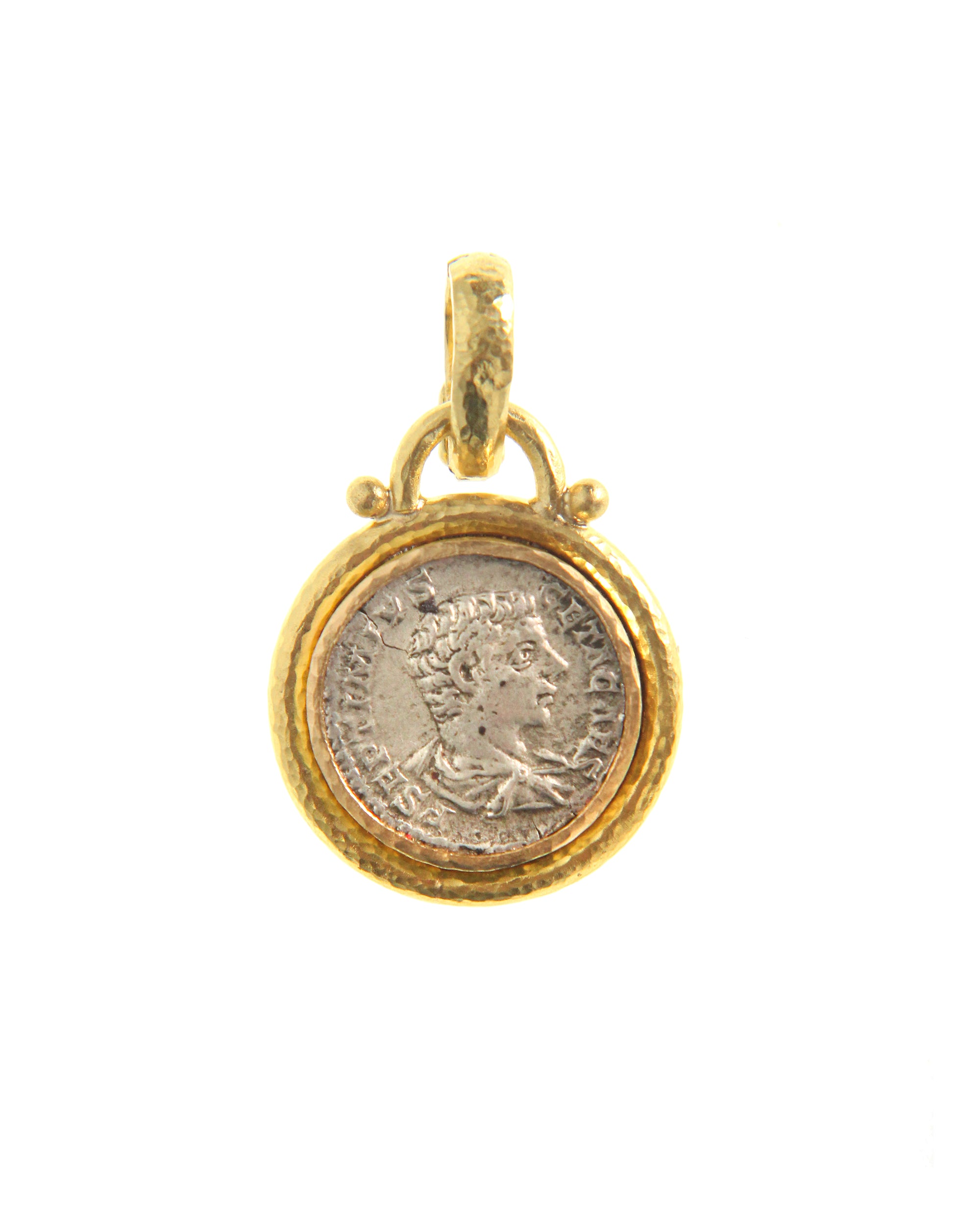 Ancient Roman Silver Coin Pendant