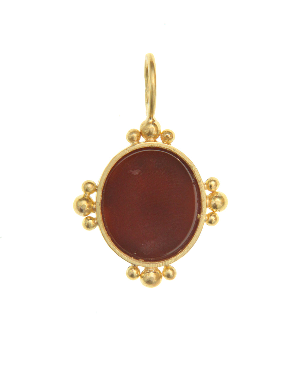 Carnelian 'Horse with Rider' Pendant