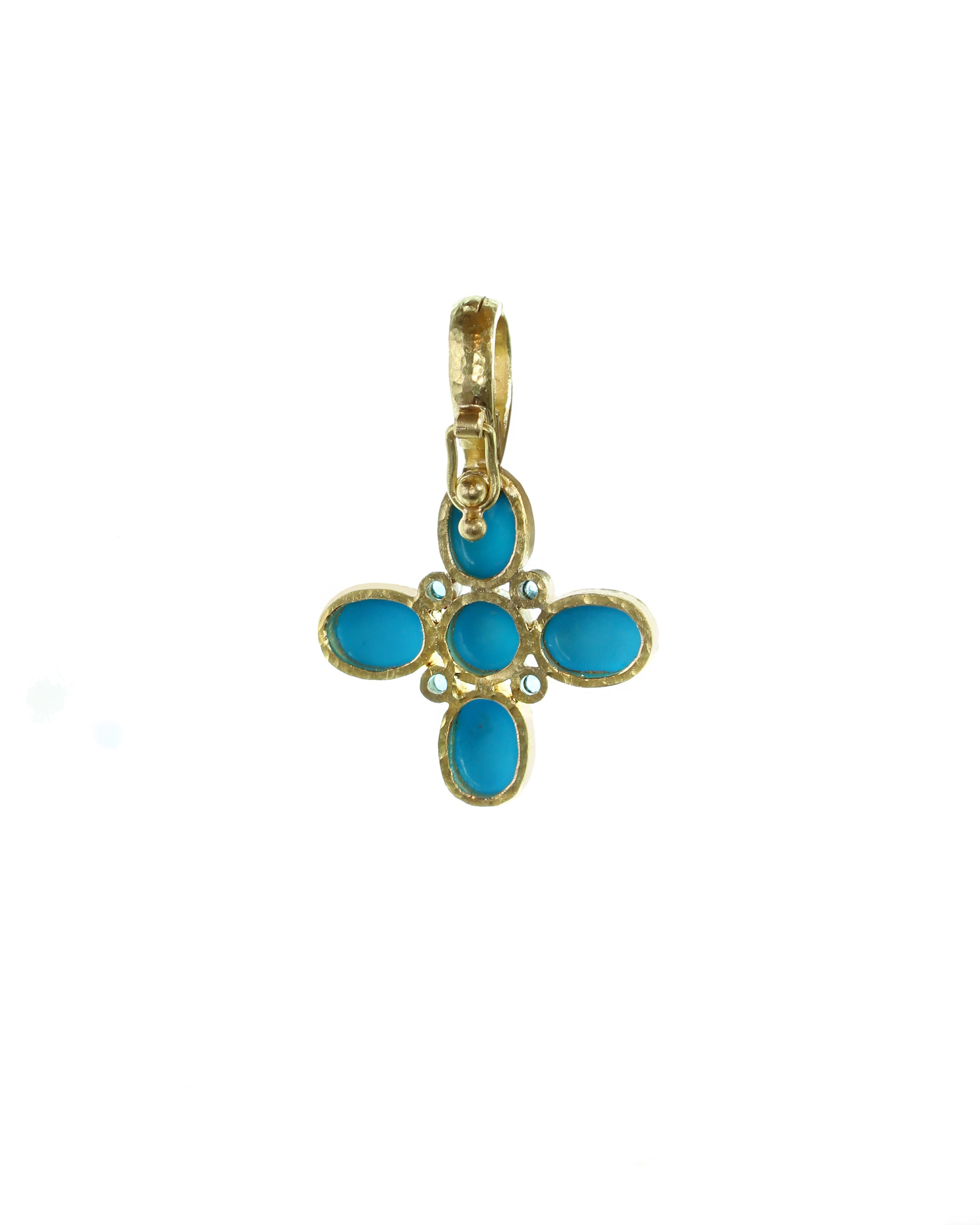 Sleeping Beauty Turquoise 'Clover' Pendant