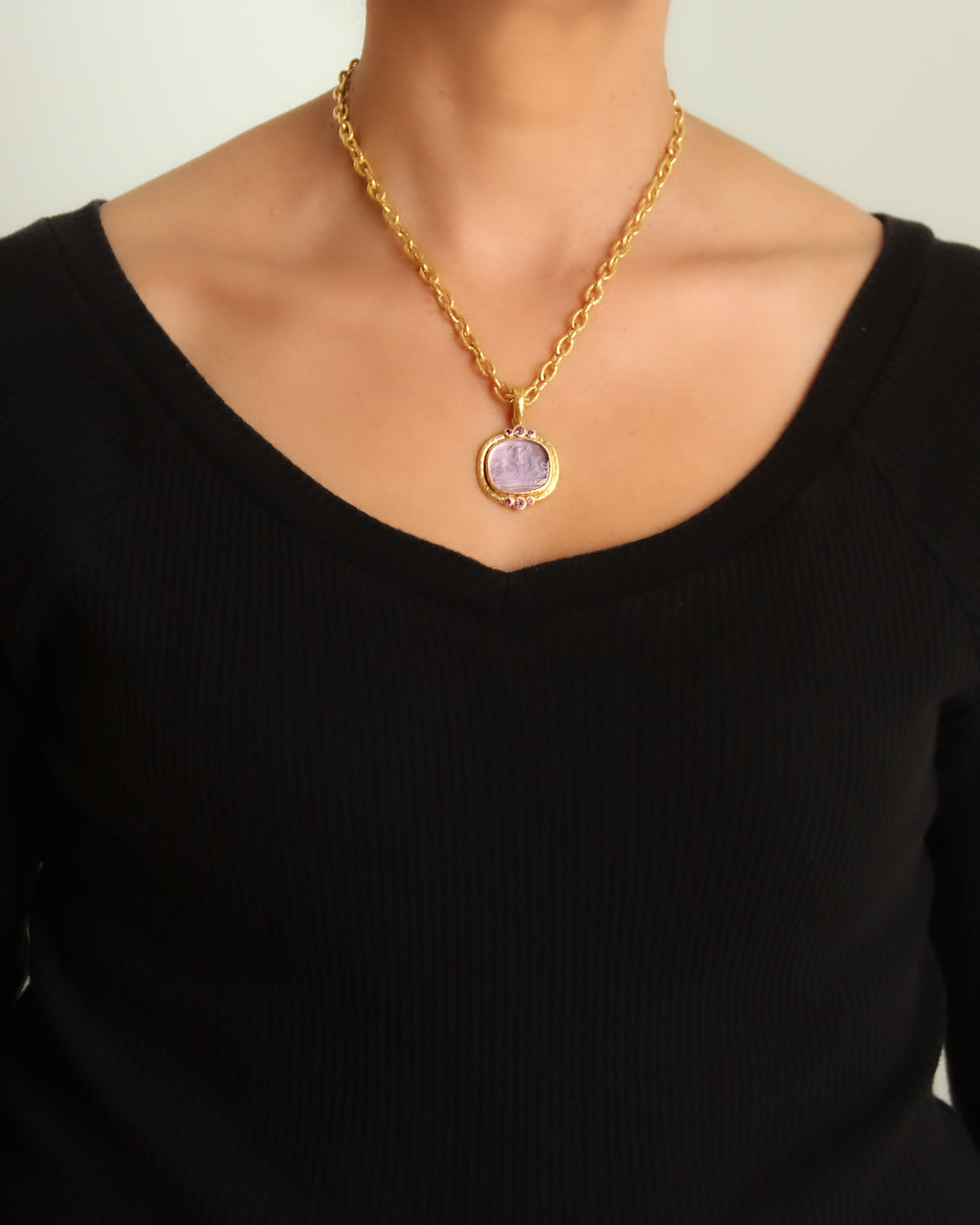 Light Aqua Venetian Glass 'Neptune' Pendant