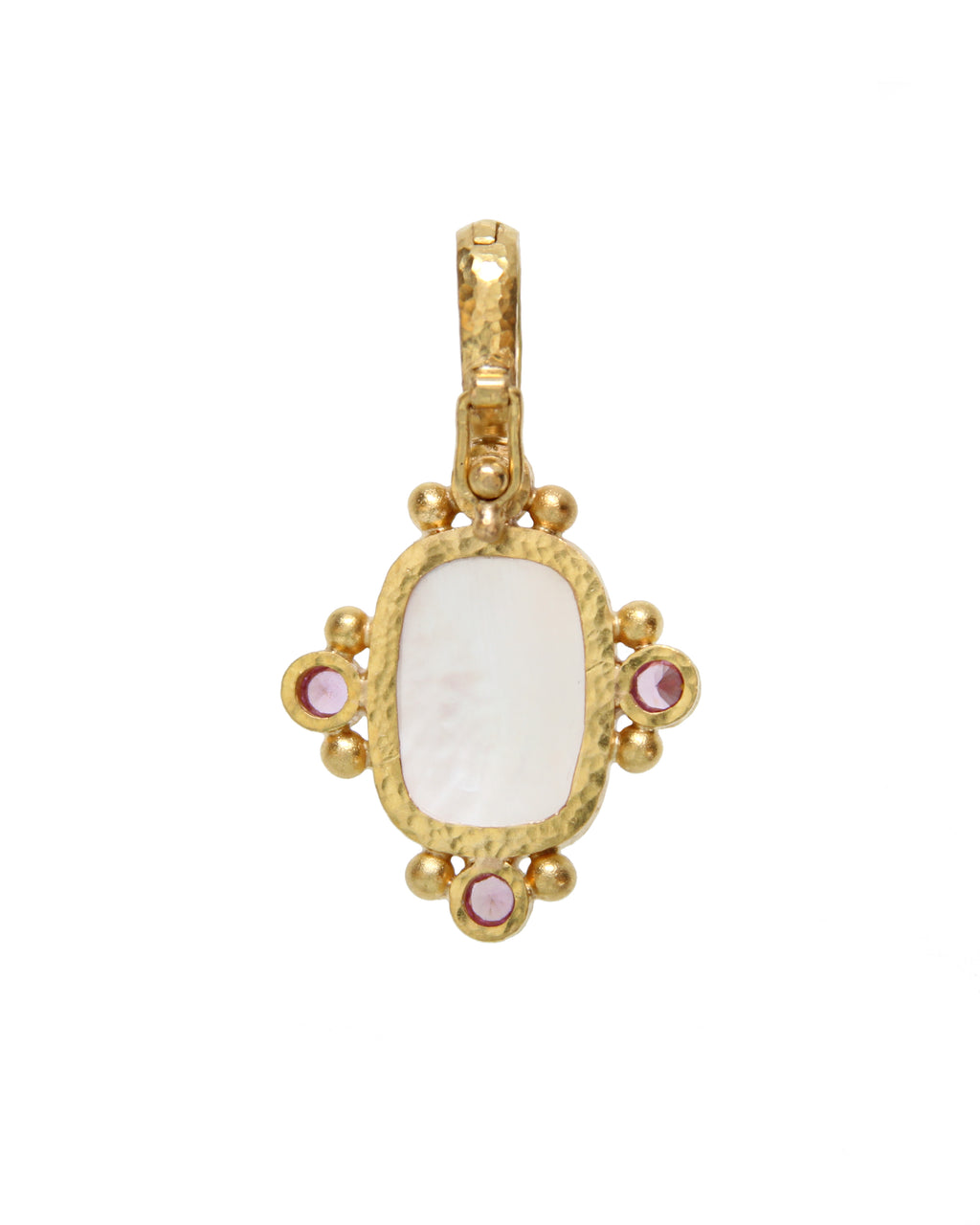 Rose Quartz and Pink Sapphire Pendant