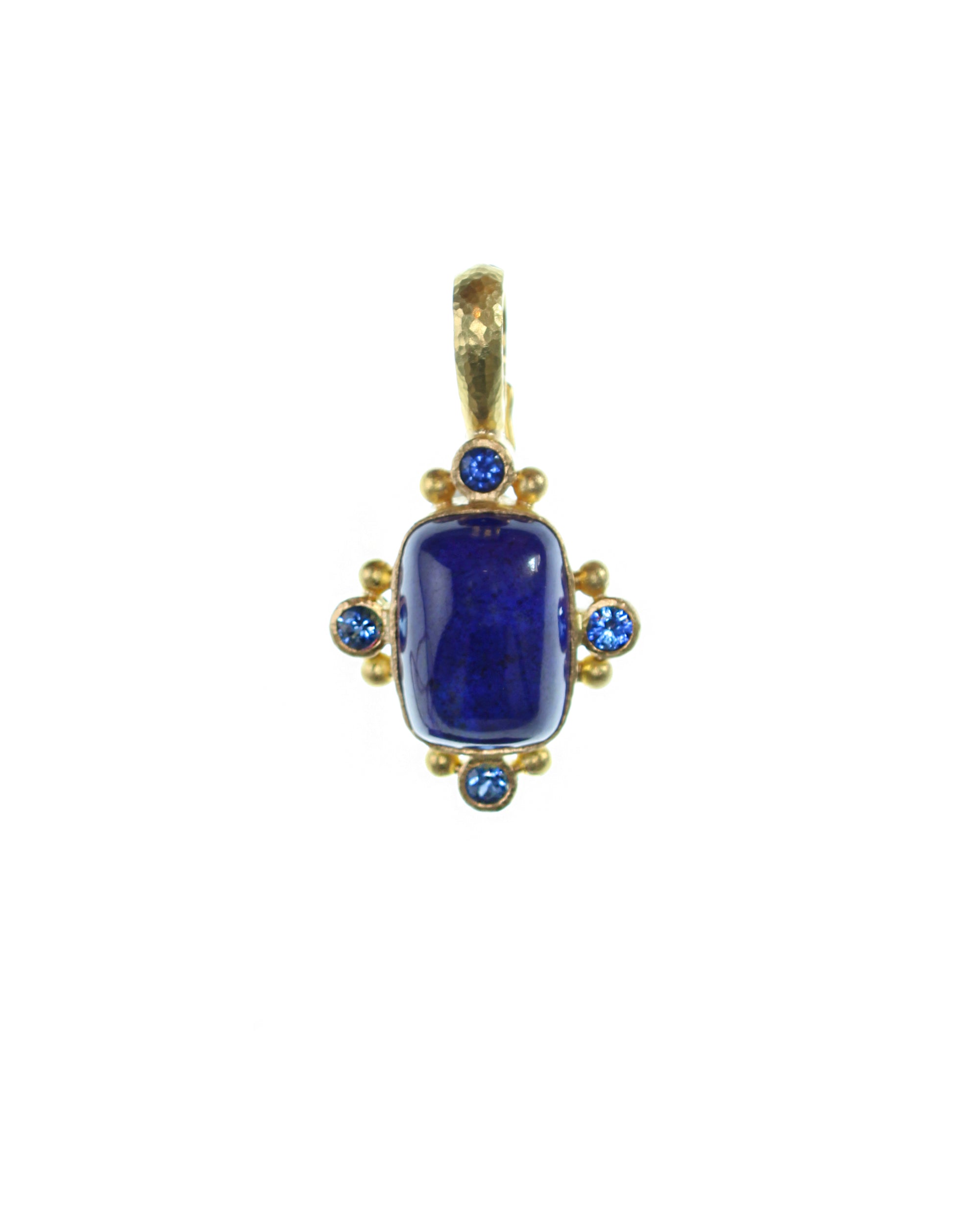 Lapis and Blue Sapphire Pendant