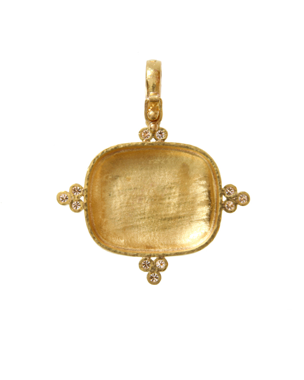 Gold Swan with Diamonds Pendant