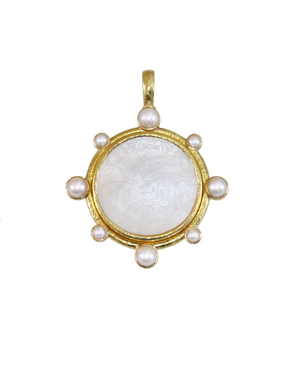 18th Century Gambling Counter and Pearl Pendant