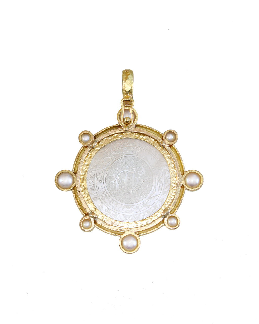 18th Century Gambling Counter and Pearl Pendant
