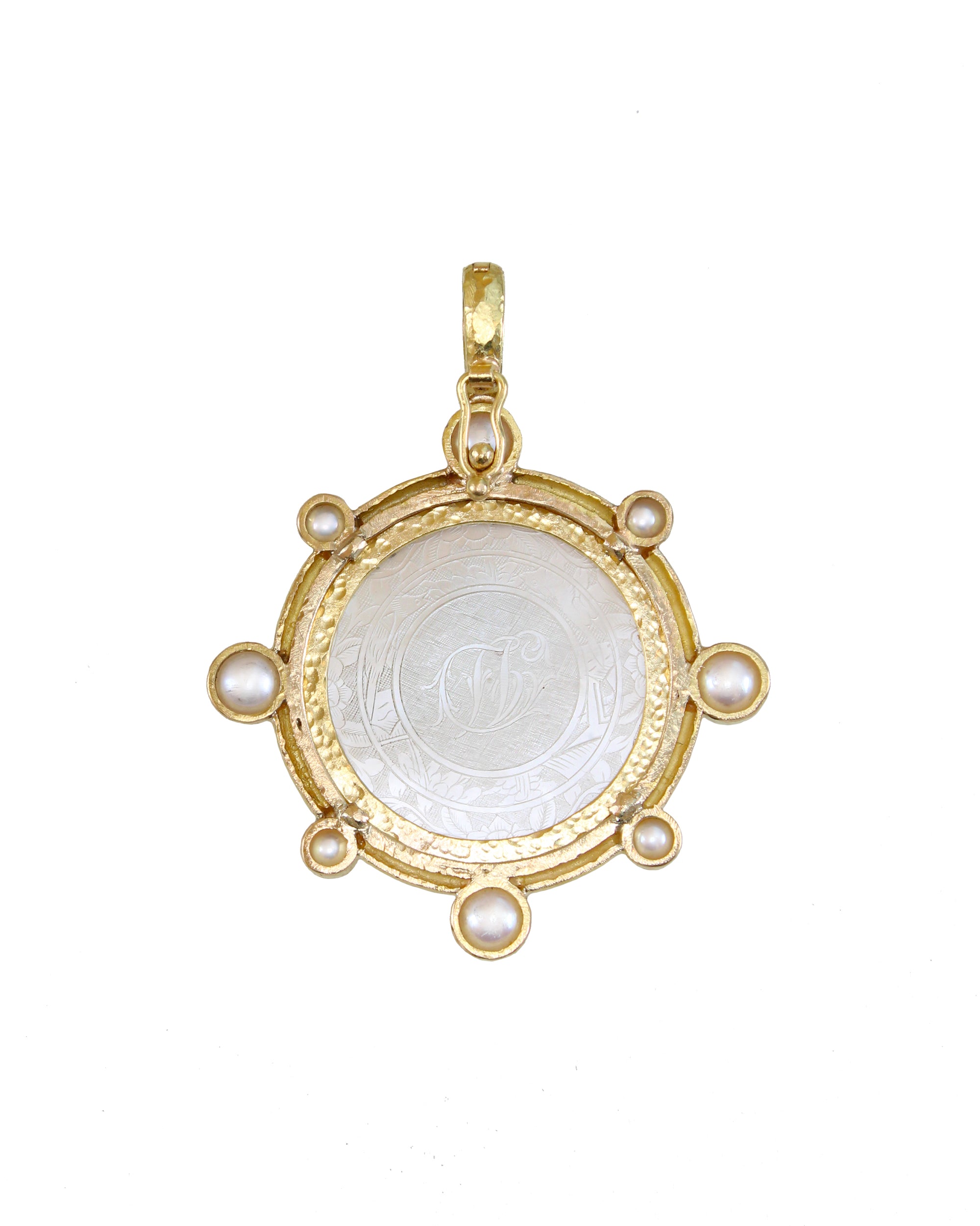18th Century Gambling Counter and Pearl Pendant