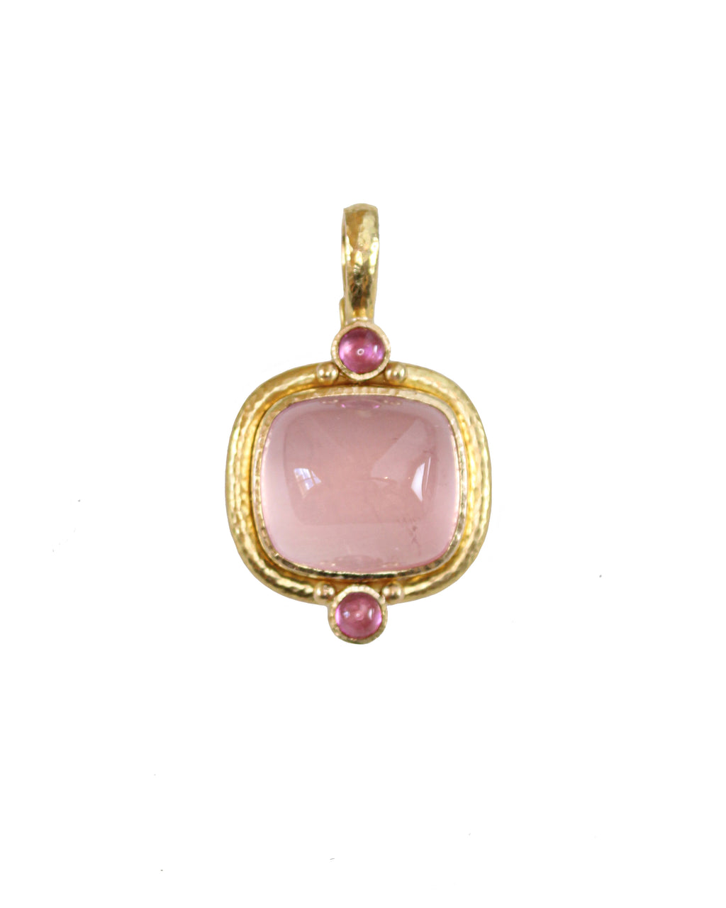 Rose Quartz and Pink Tourmaline Pendant