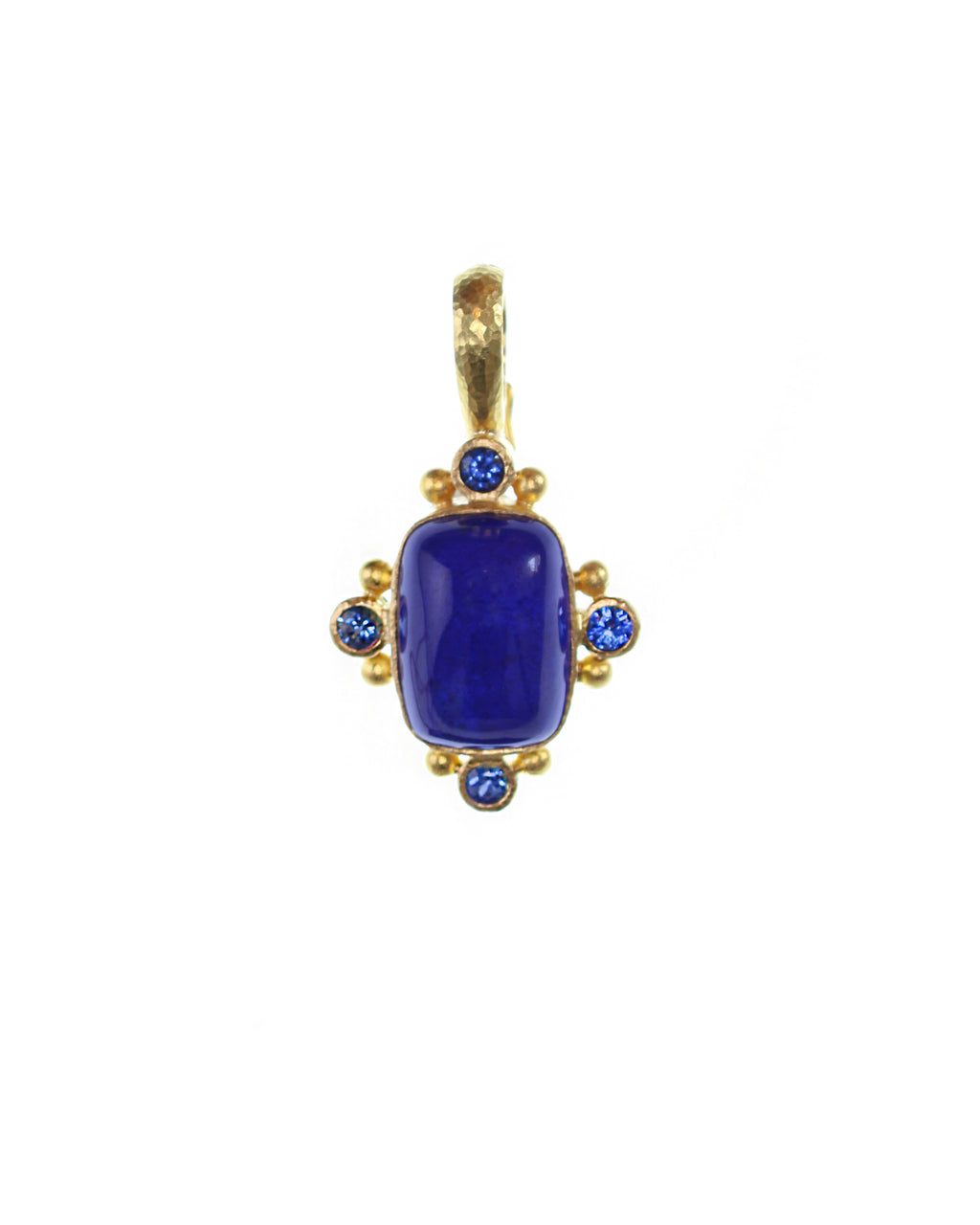 Lapis with Blue Sapphires Pendant