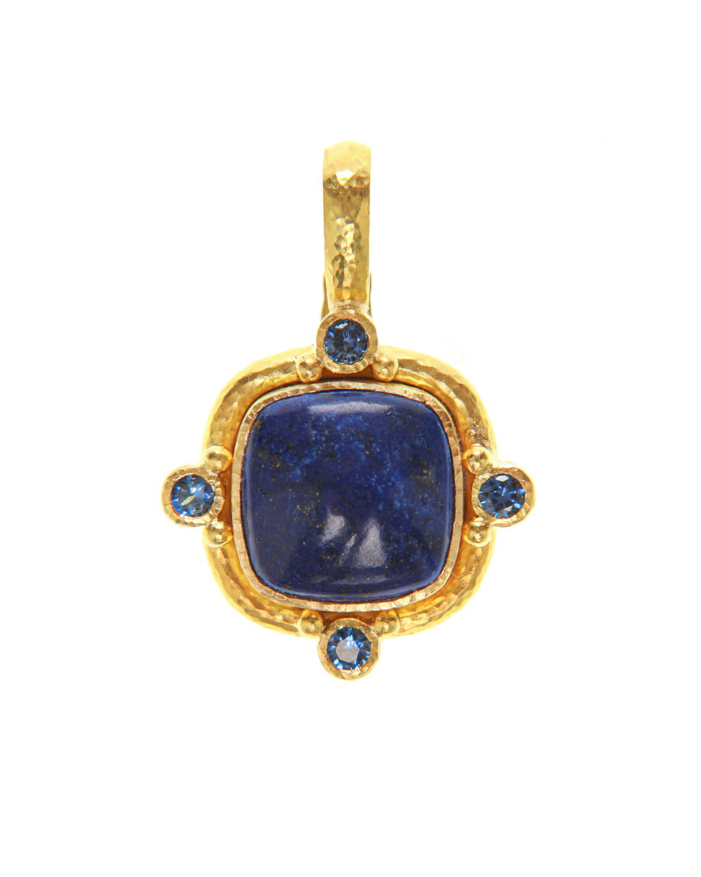 Lapis and Blue Sapphire Pendant