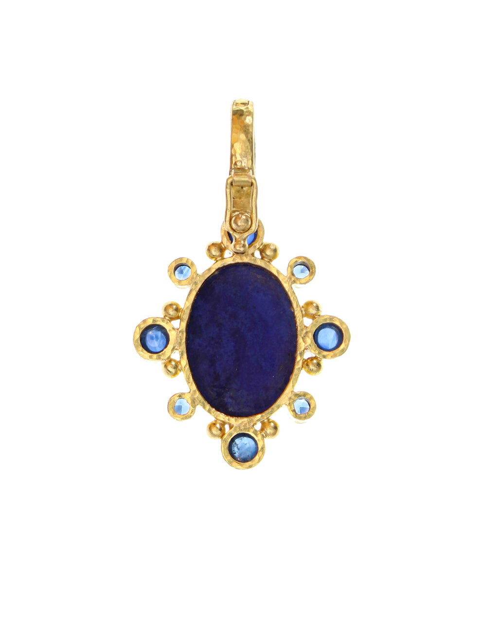 Lapis and Blue Sapphire Pendant