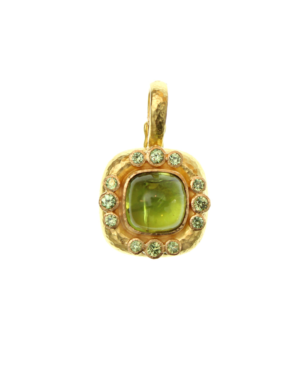 Peridot and Demantoid Garnet Pendant