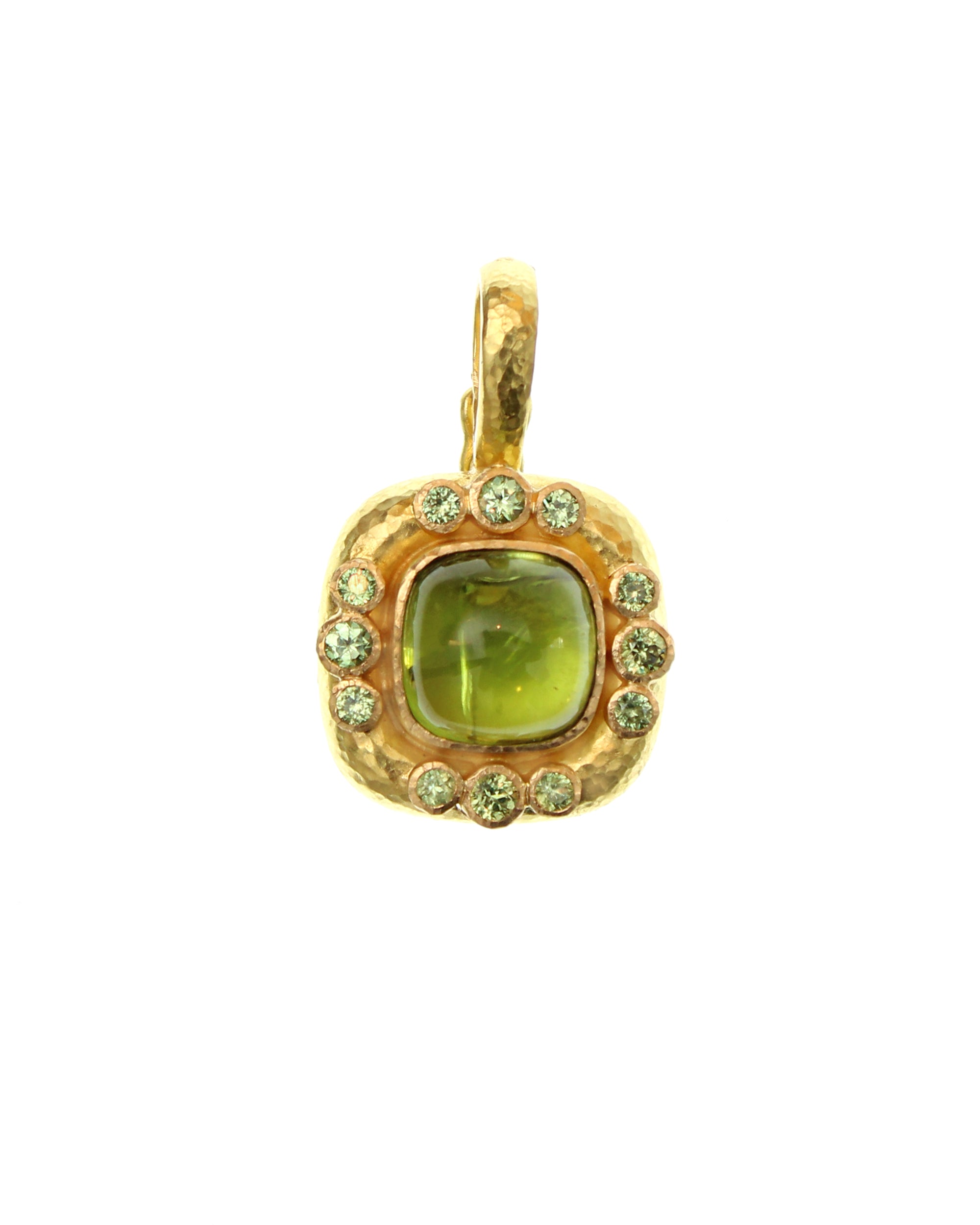 Peridot and Demantoid Garnet Pendant