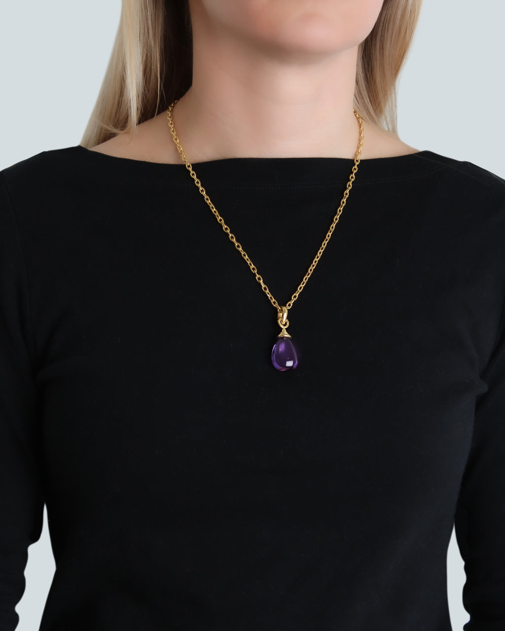 Amethyst Drop Pendant