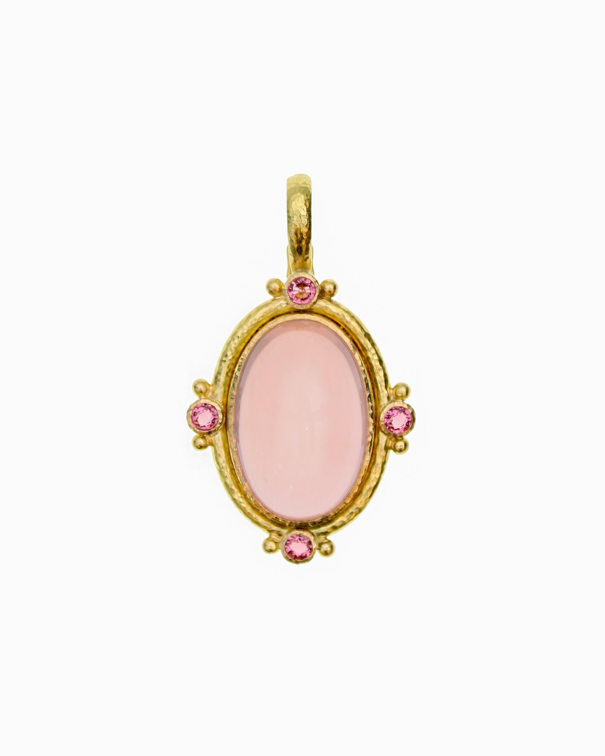 Rose Quartz and Pink Tourmaline Pendant