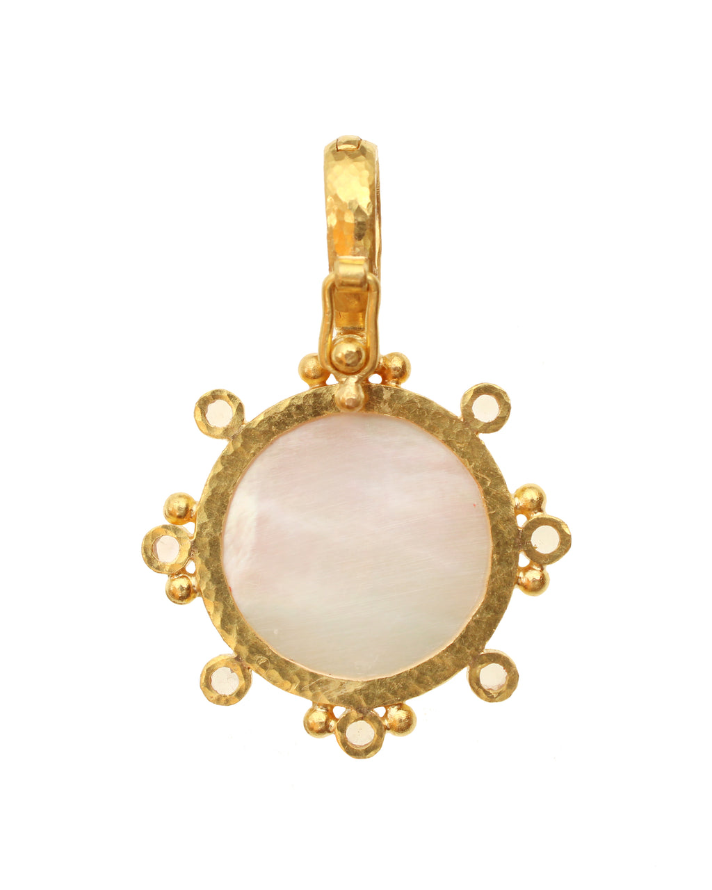 Rock Crystal and Moonstone Pendant