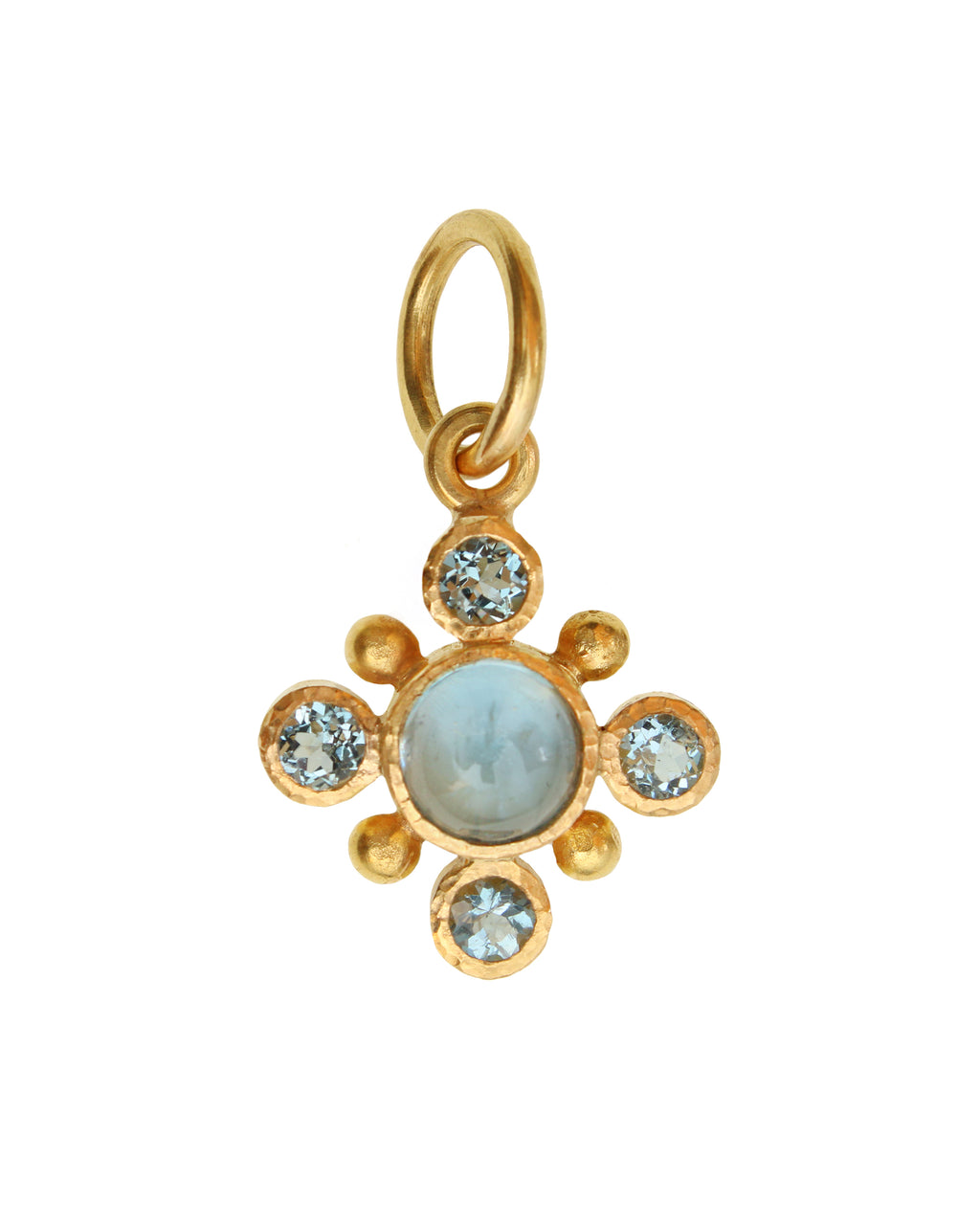 Aquamarine Jump Ring Pendant