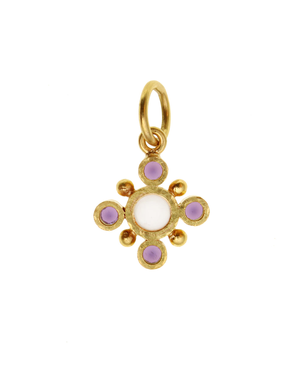 Amethyst Swinging Jump Ring Pendant