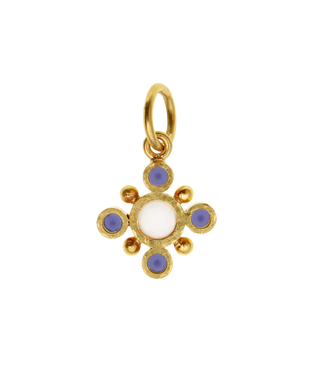 Iolite Swinging Jump Ring Pendant