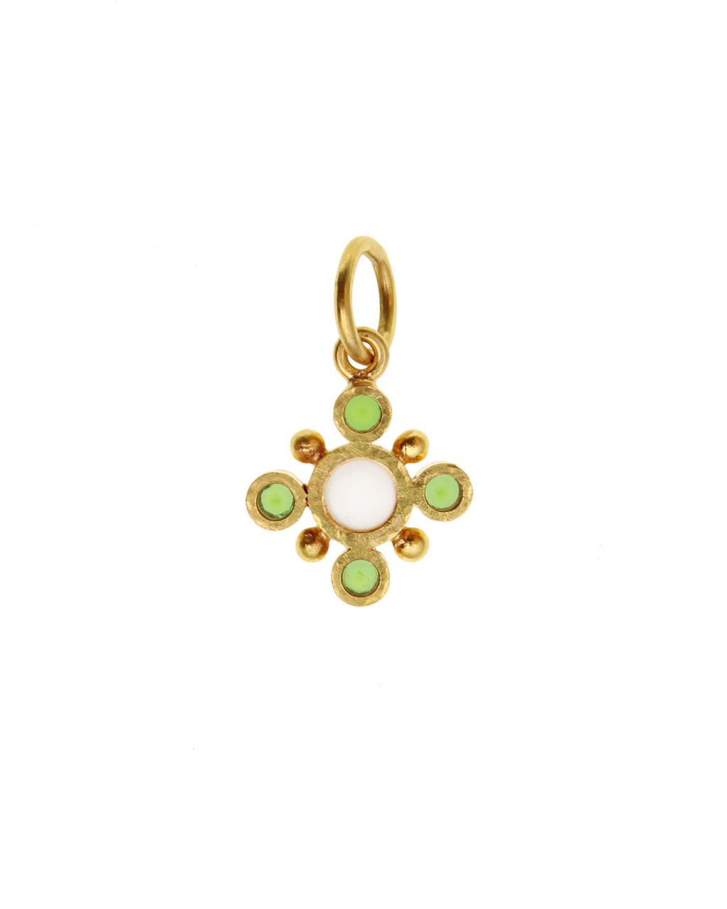 Peridot Swinging Jump Ring Pendant