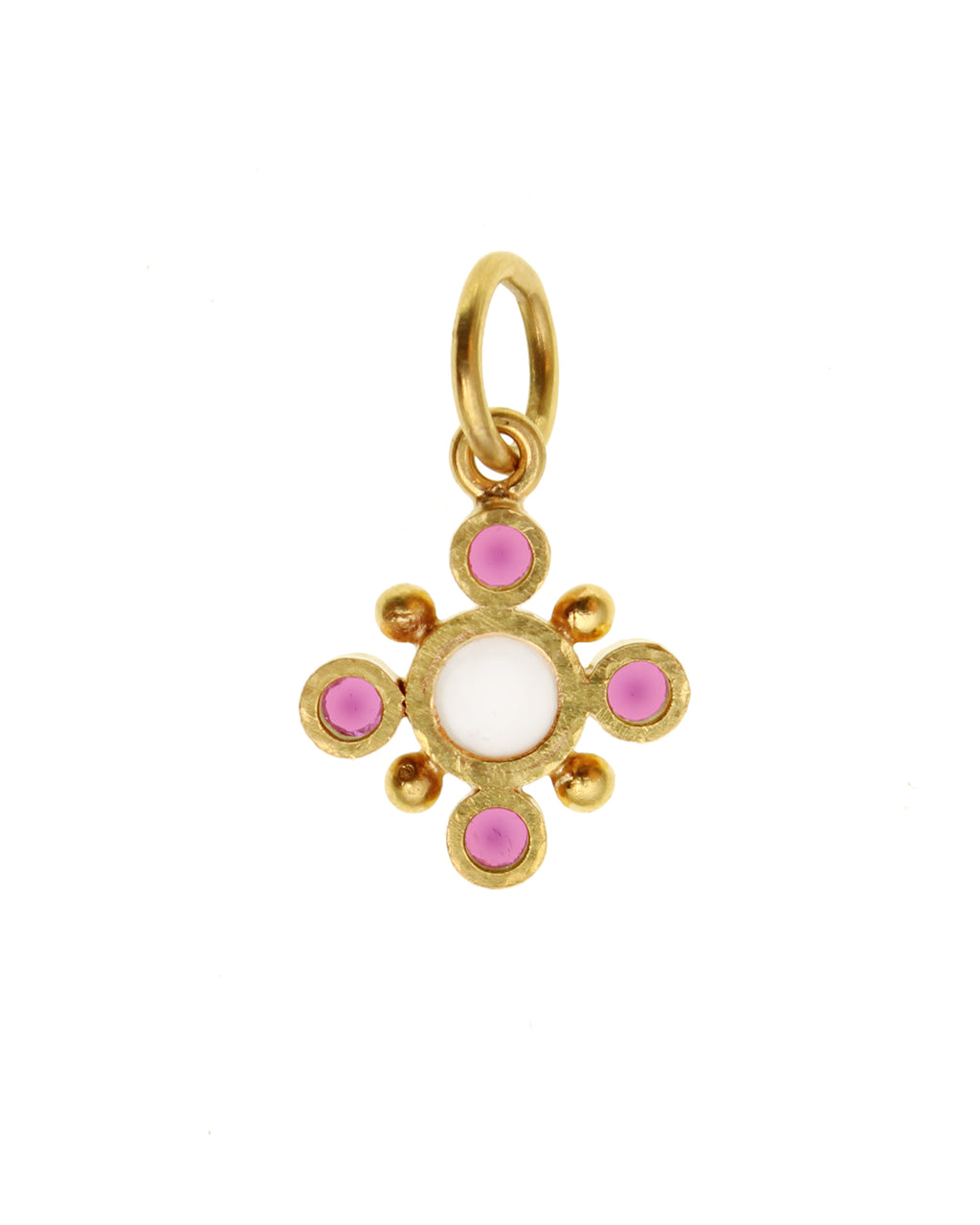 Pink Tourmaline Jump Ring Pendant