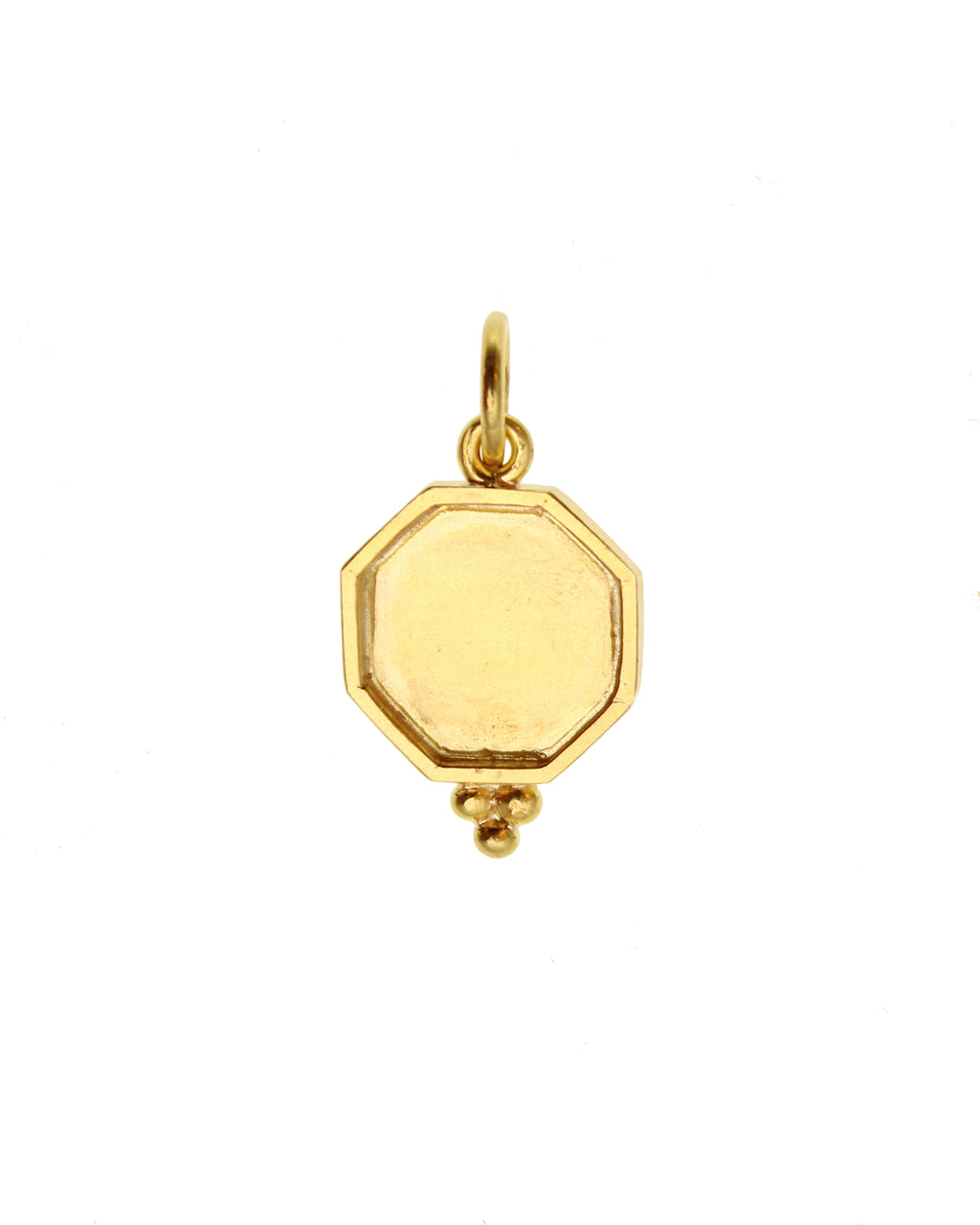 Octagonal Lion Jump Ring Pendant