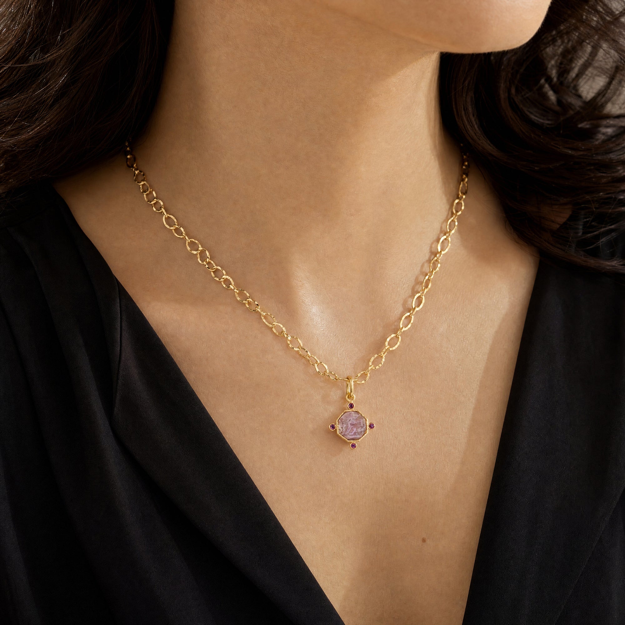 Mulberry 'Donna Putto' Swinging Jump Ring Pendant