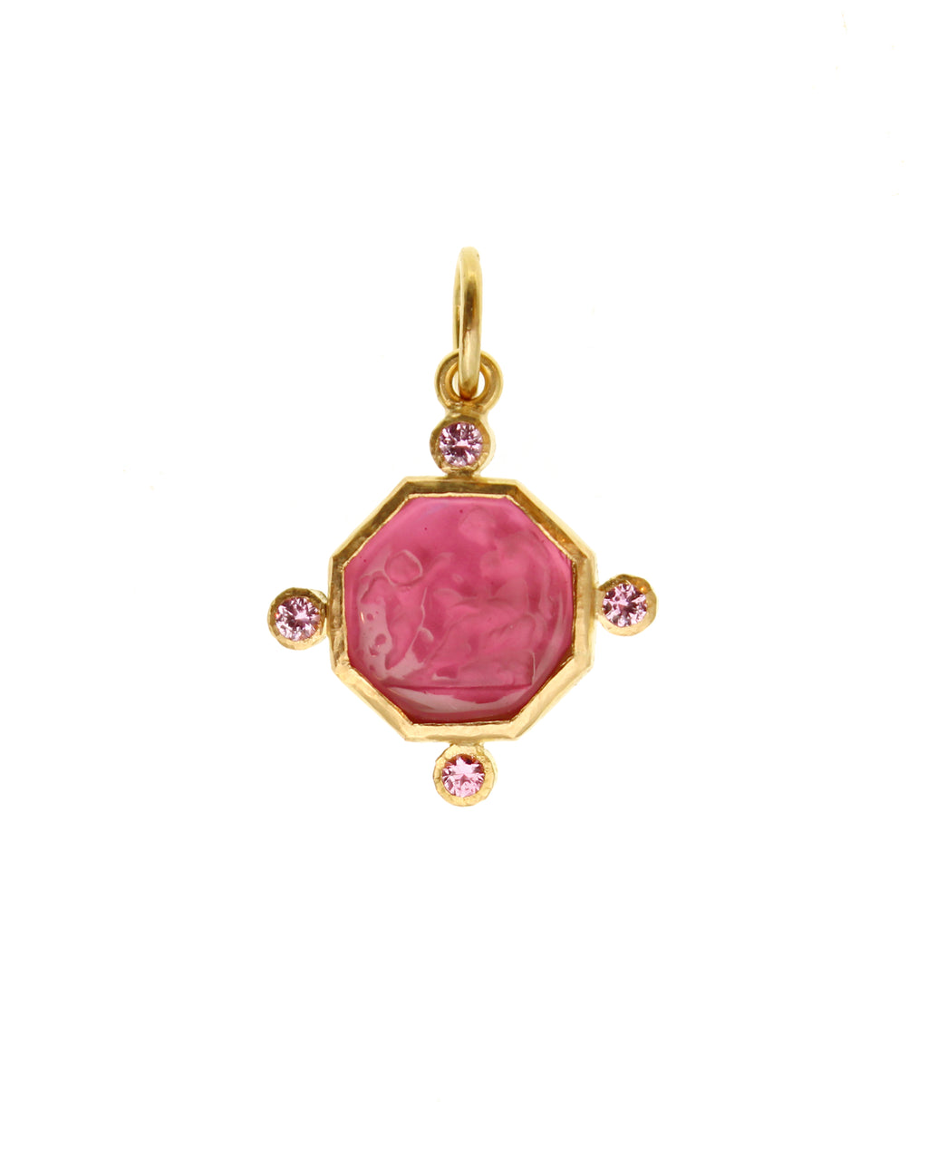 Pink 'Donna Putto' Jump Ring Pendant
