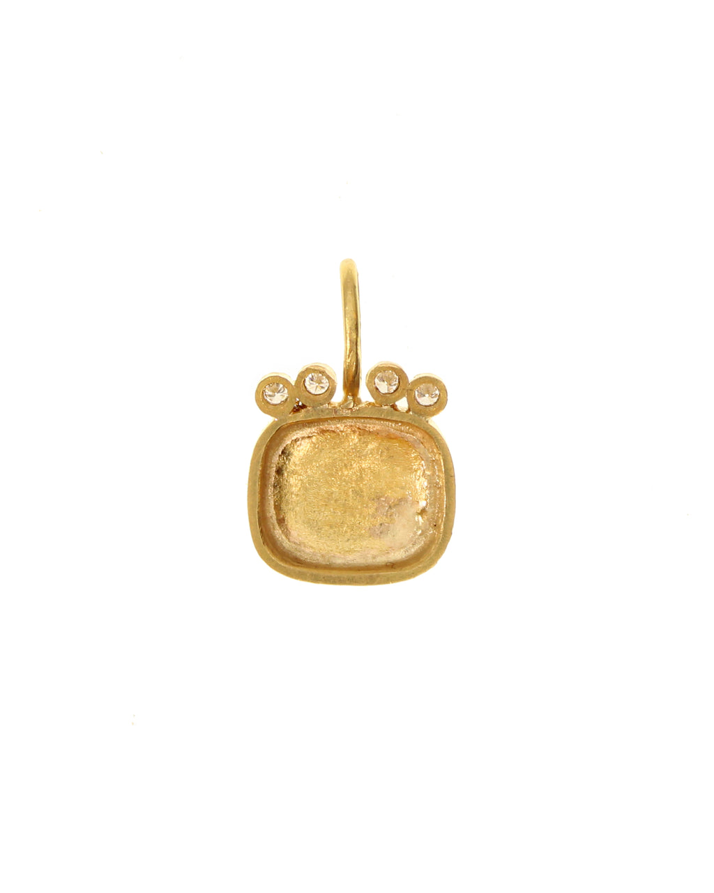 Gold 'Elephant and Castle' and Diamonds Pendant