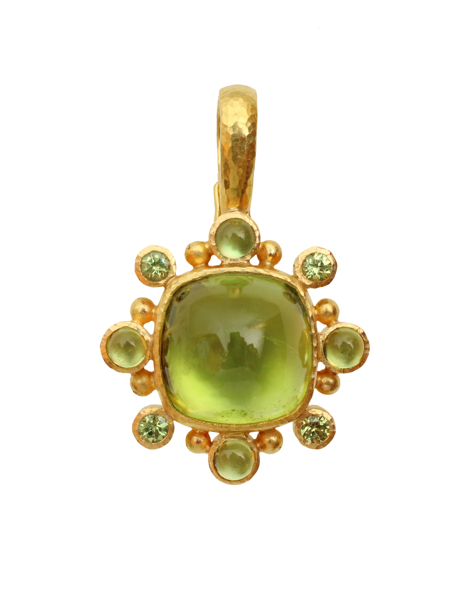 Peridot and Demantoid Garnet Pendant